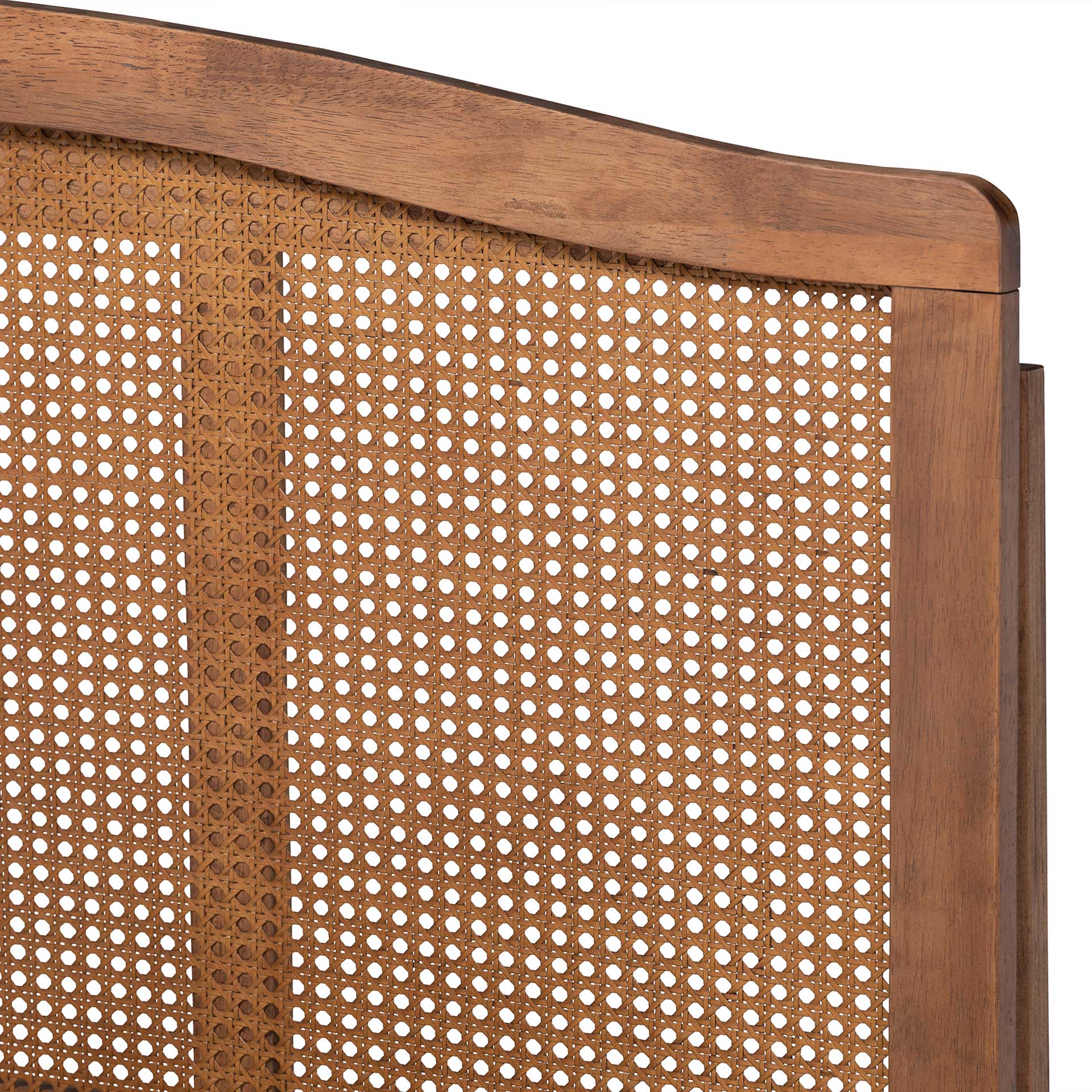 Mabrey Wood/Synthetic Rattan Bed Ash Walnut - Image 4