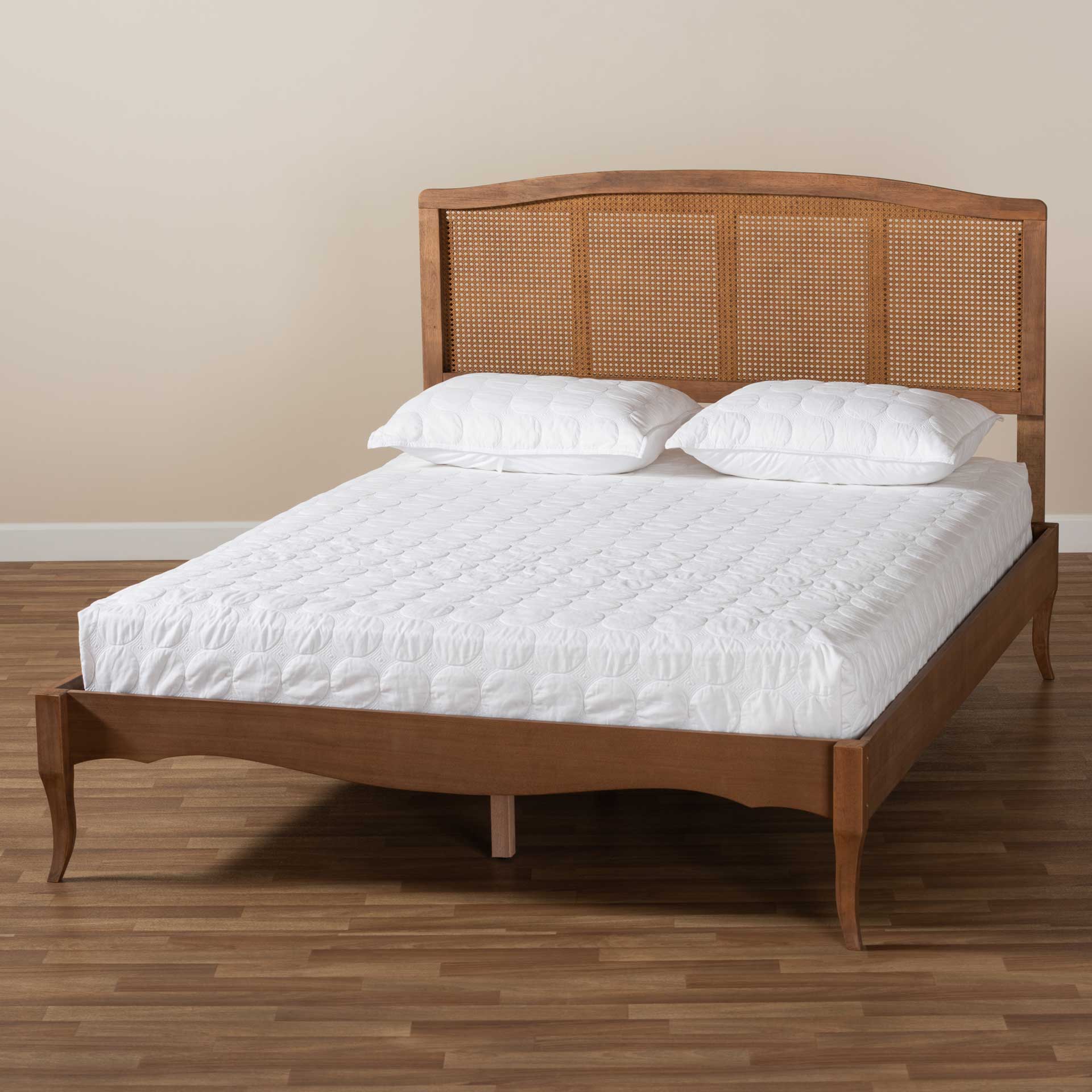 Mabrey Wood/Synthetic Rattan Bed Ash Walnut - Image 9