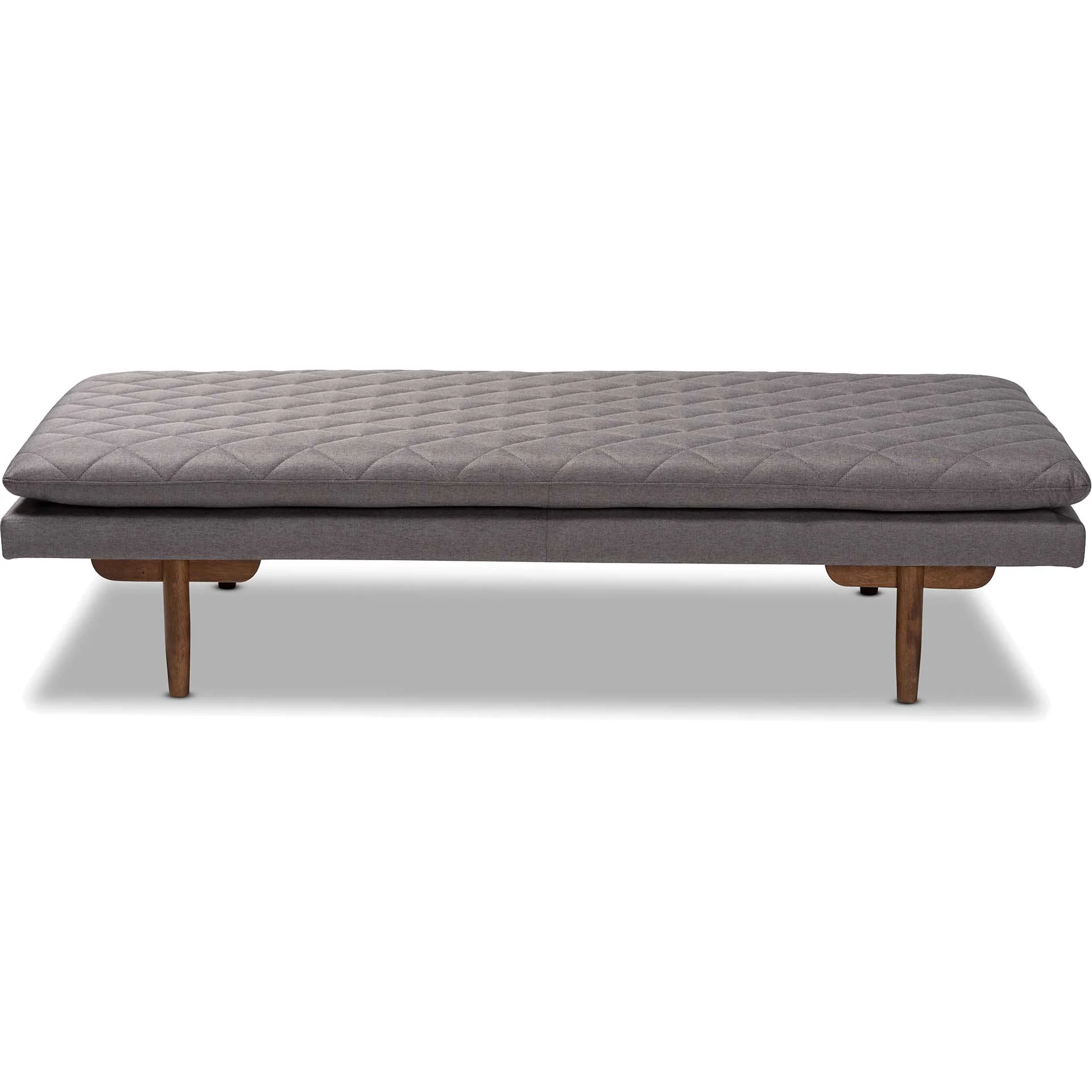 Mac Fabric Upholstered Daybed Gray/Walnut - Image 2