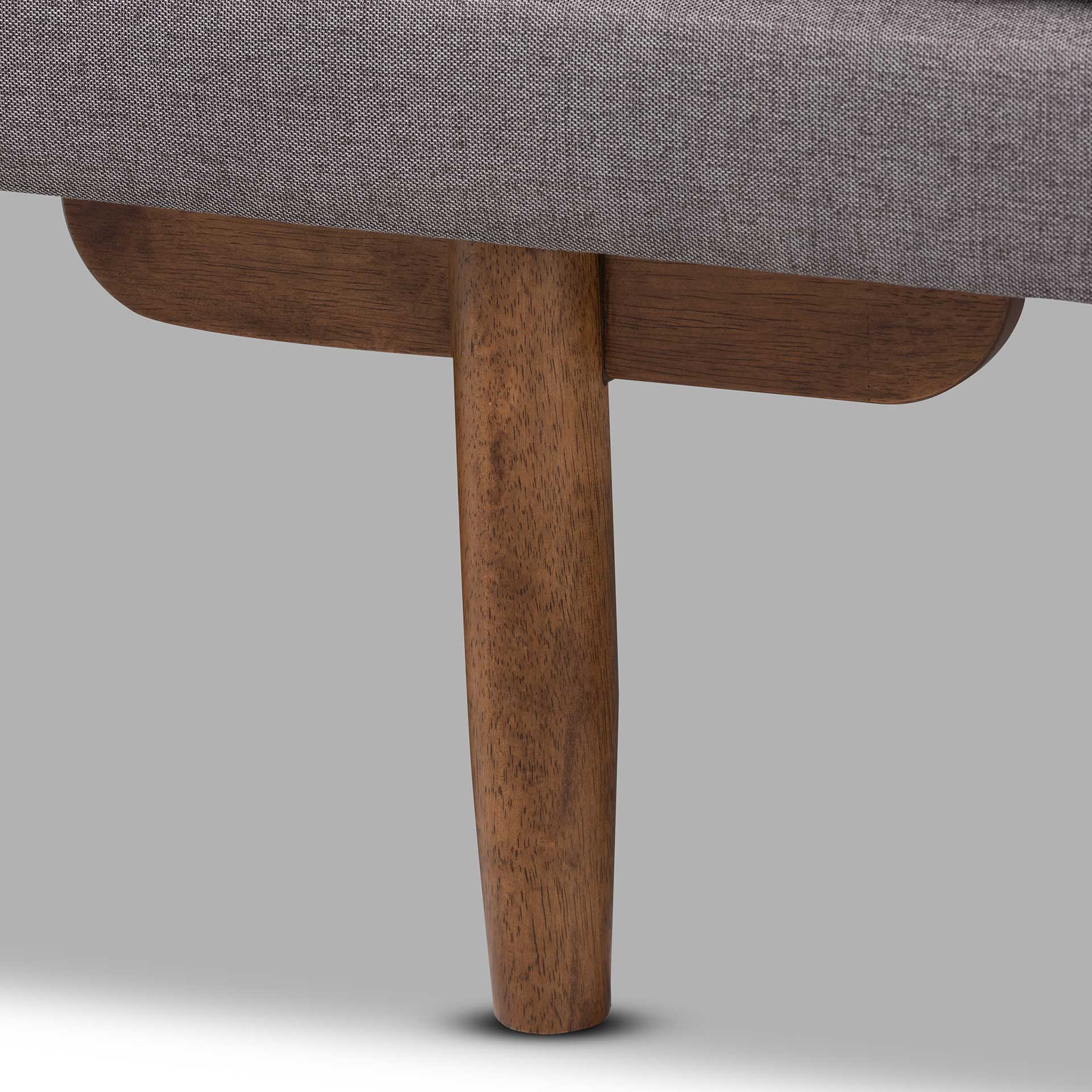 Mac Fabric Upholstered Daybed Gray/Walnut - Image 5