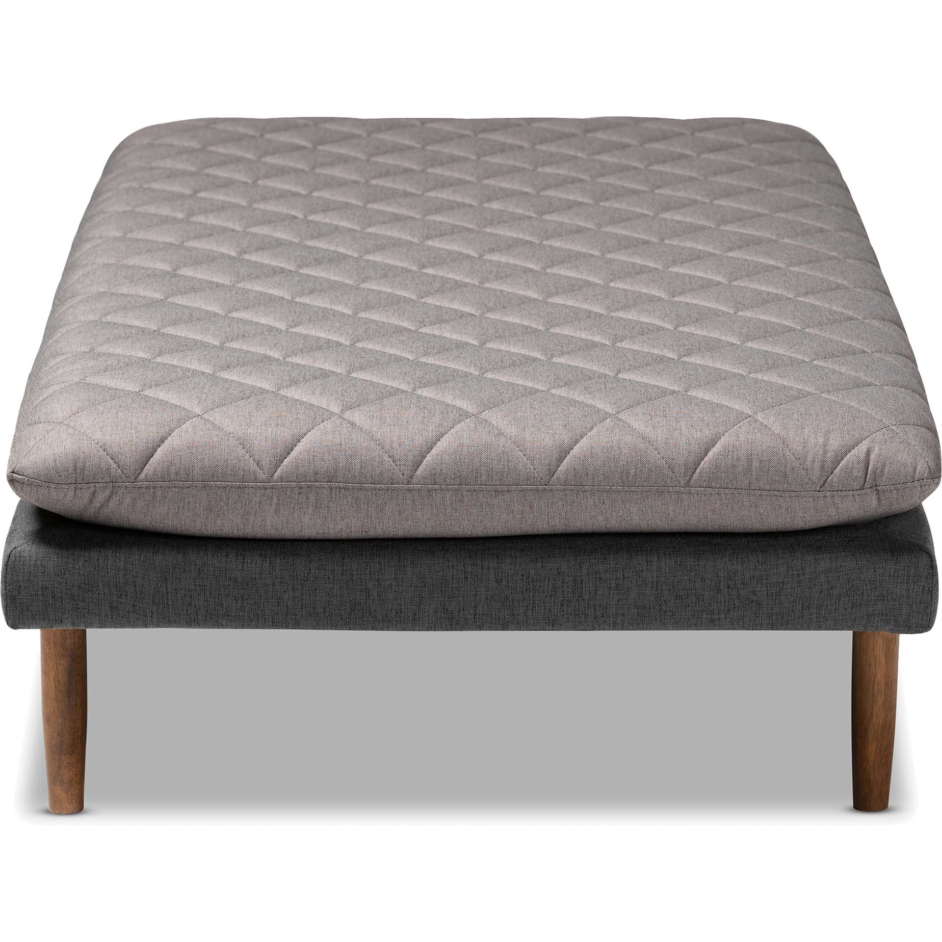 Mac Fabric Upholstered Wood Daybed Gray/Walnut - Image 3