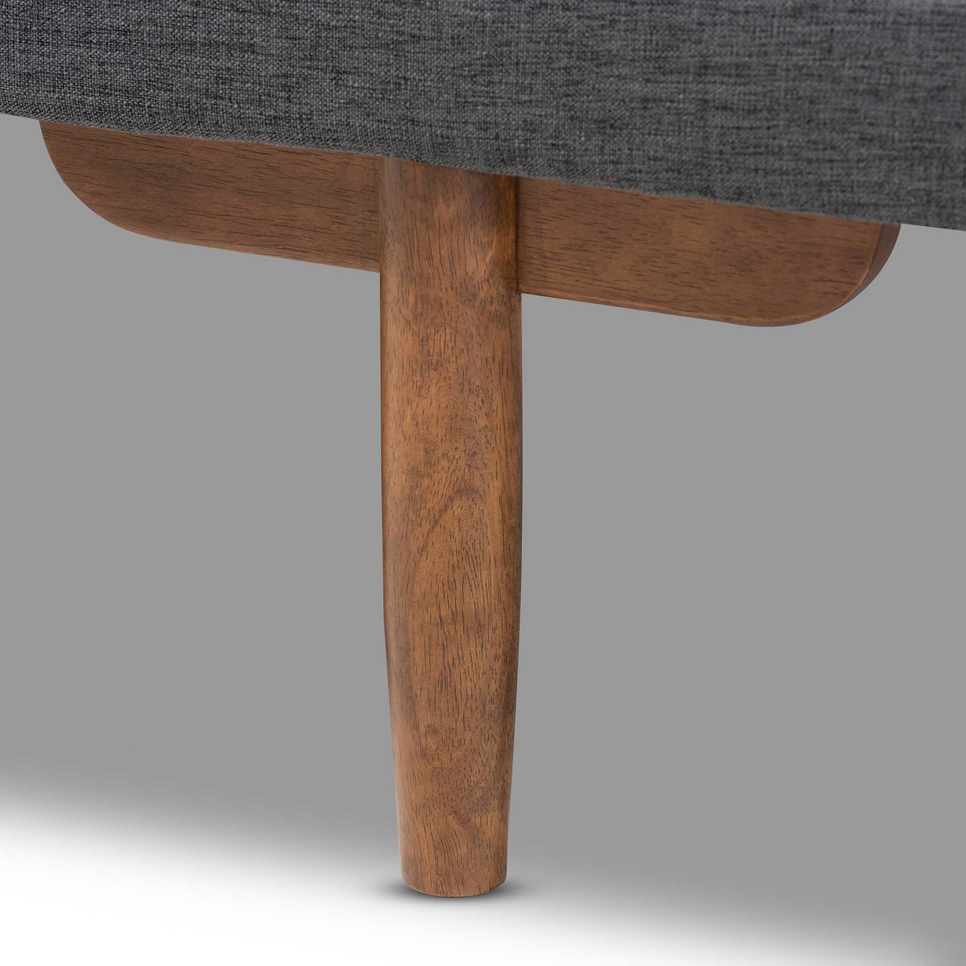 Mac Fabric Upholstered Wood Daybed Gray/Walnut - Image 5