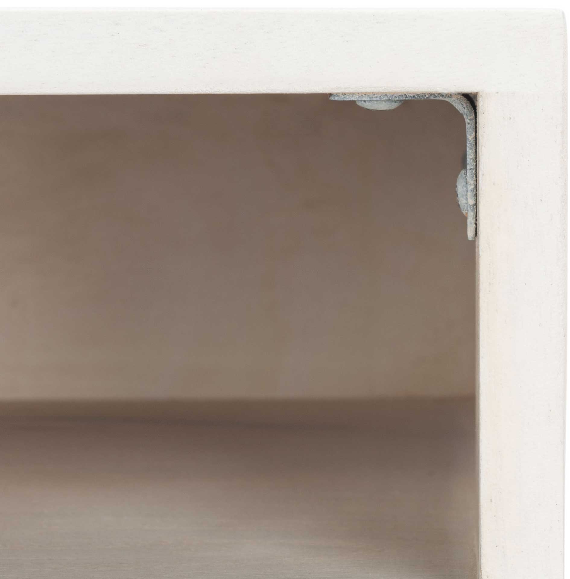 Macey Desk White Wash/Silver - Image 5