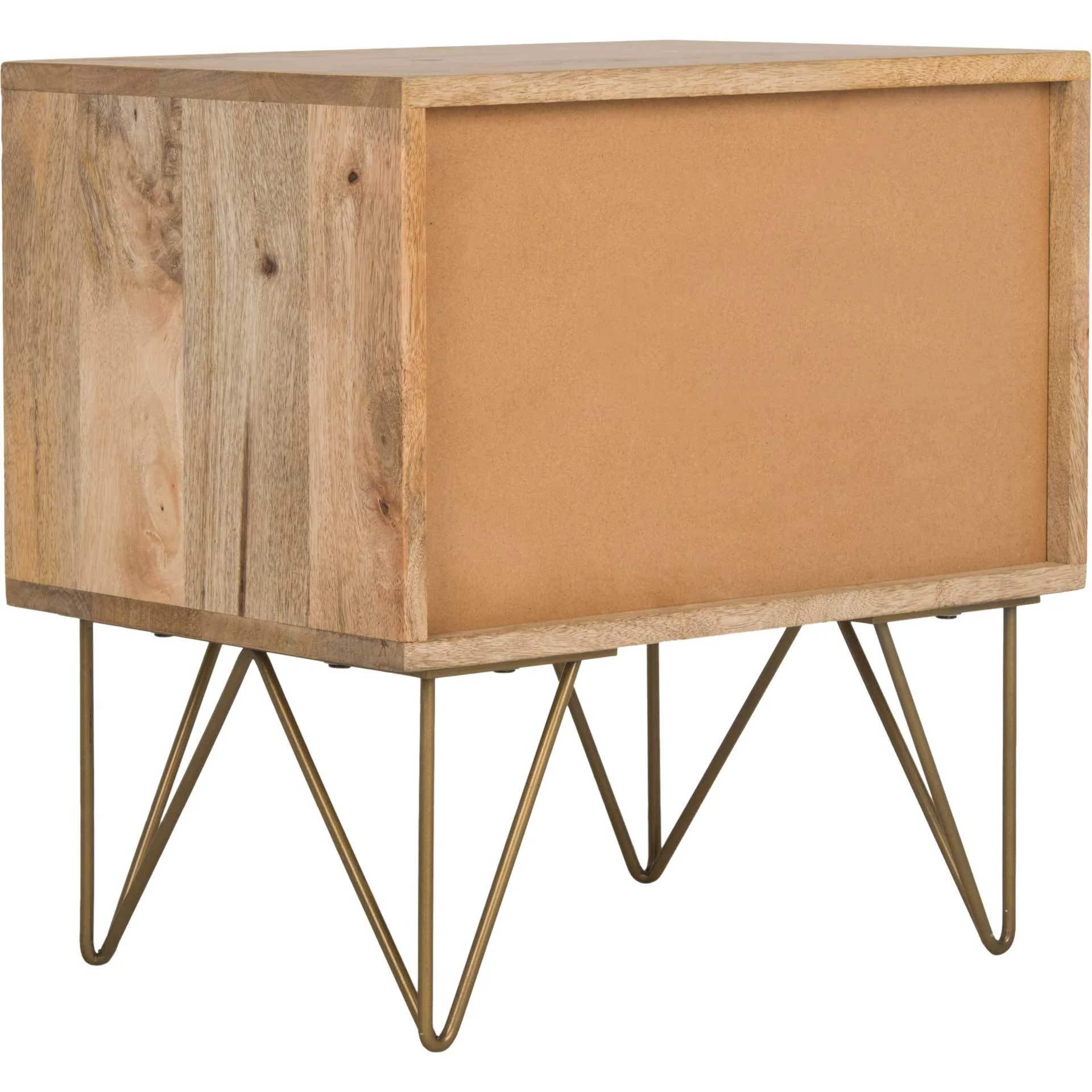 Macey Nightstand Natural/Brass - Image 4