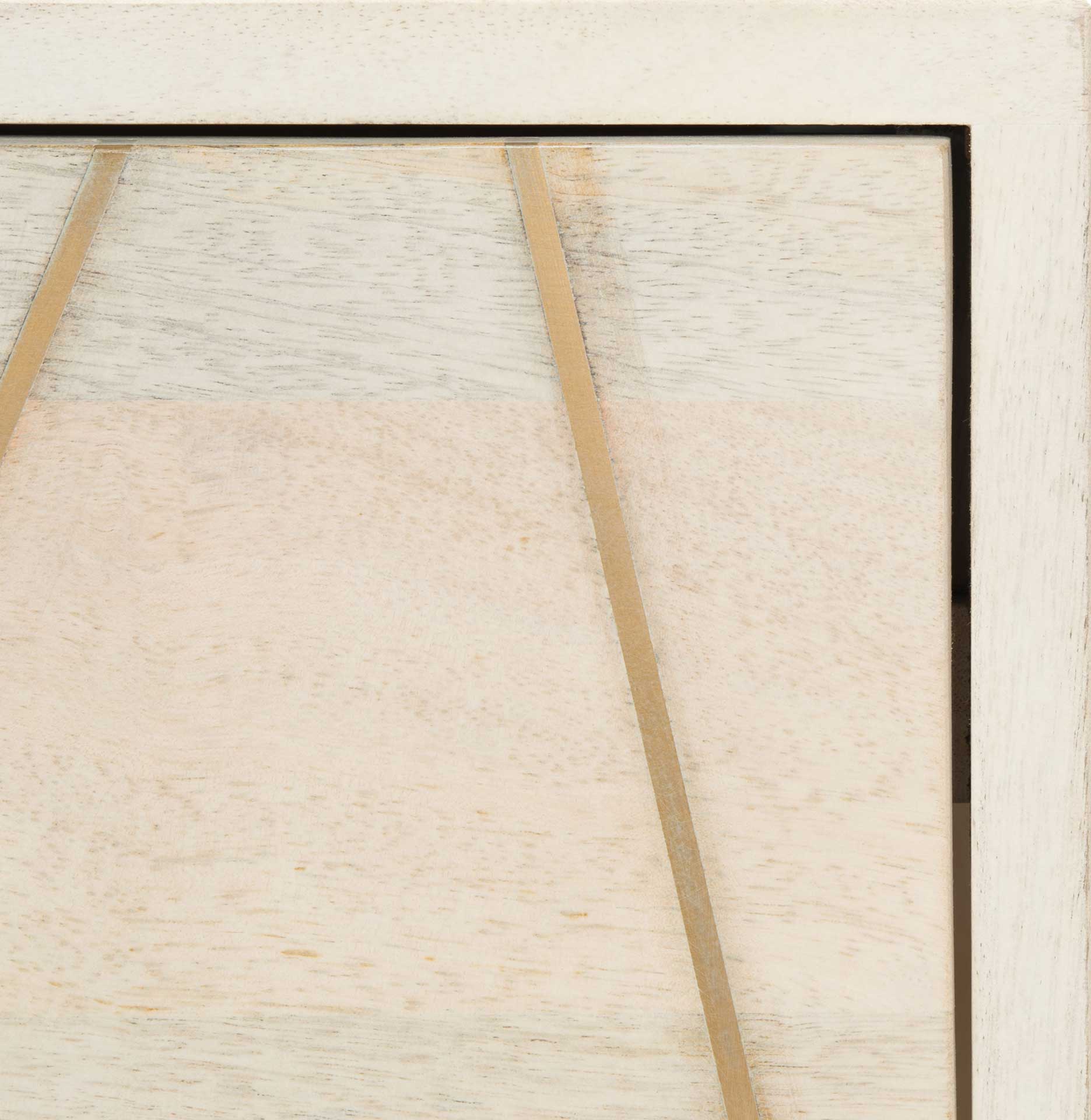 Macey Nightstand White Wash/Brass - Image 5