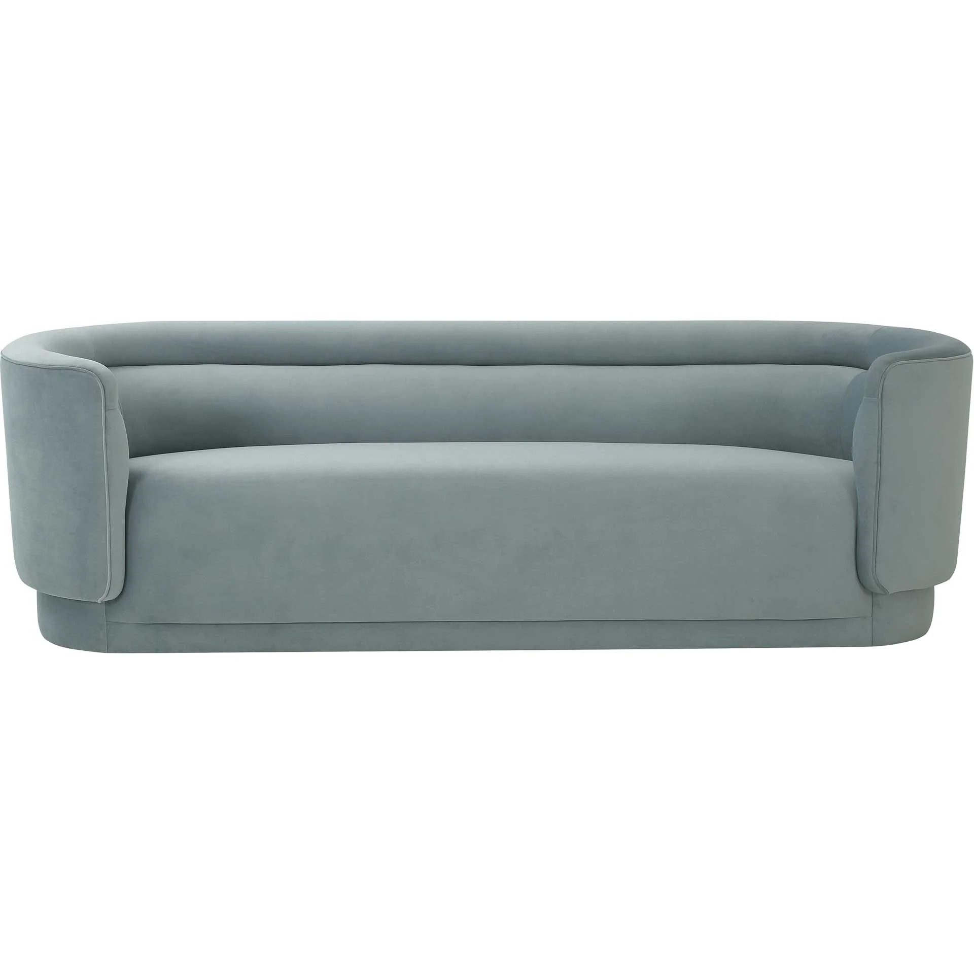 Maddie Velvet Sofa Sea Blue - Image 2