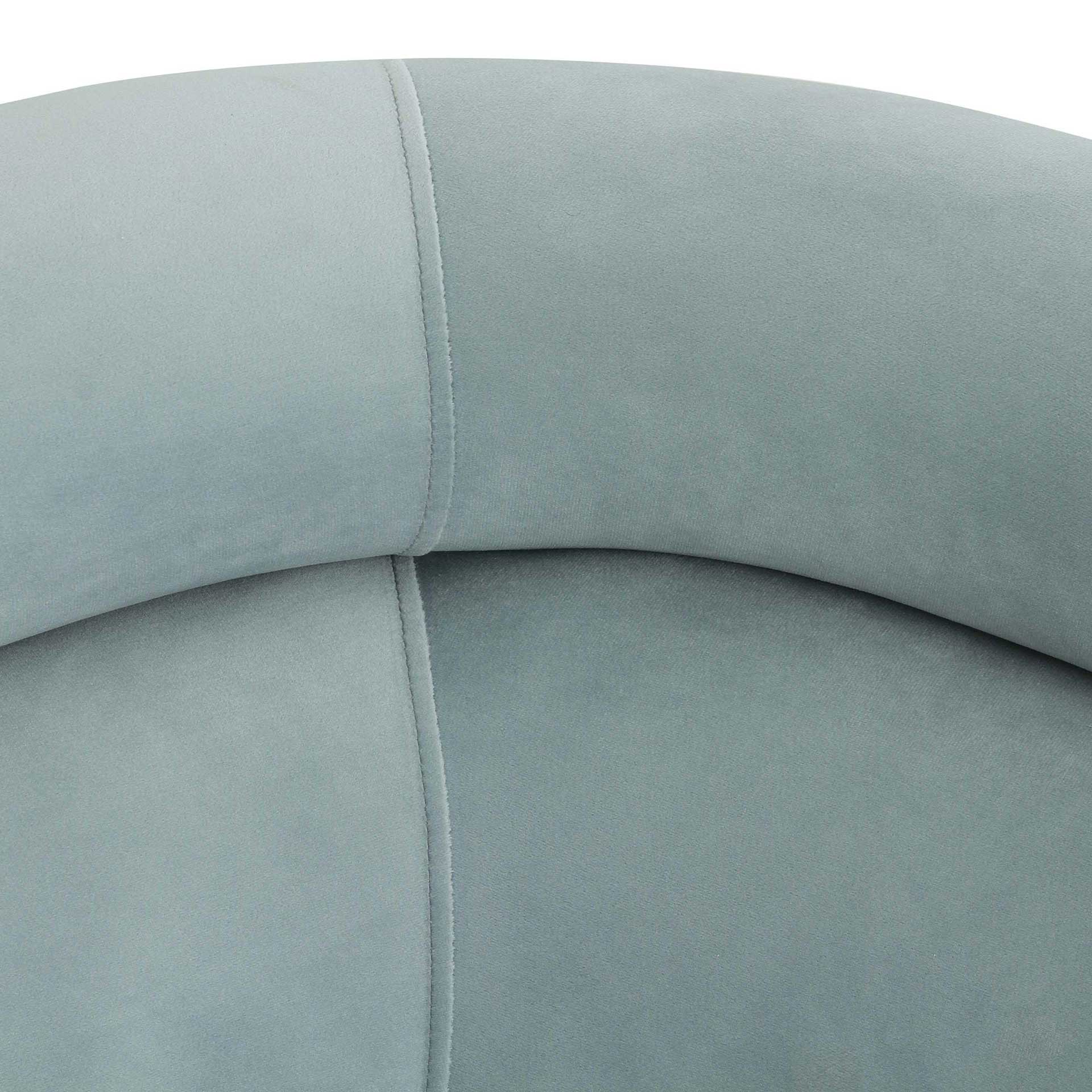 Maddie Velvet Sofa Sea Blue - Image 4