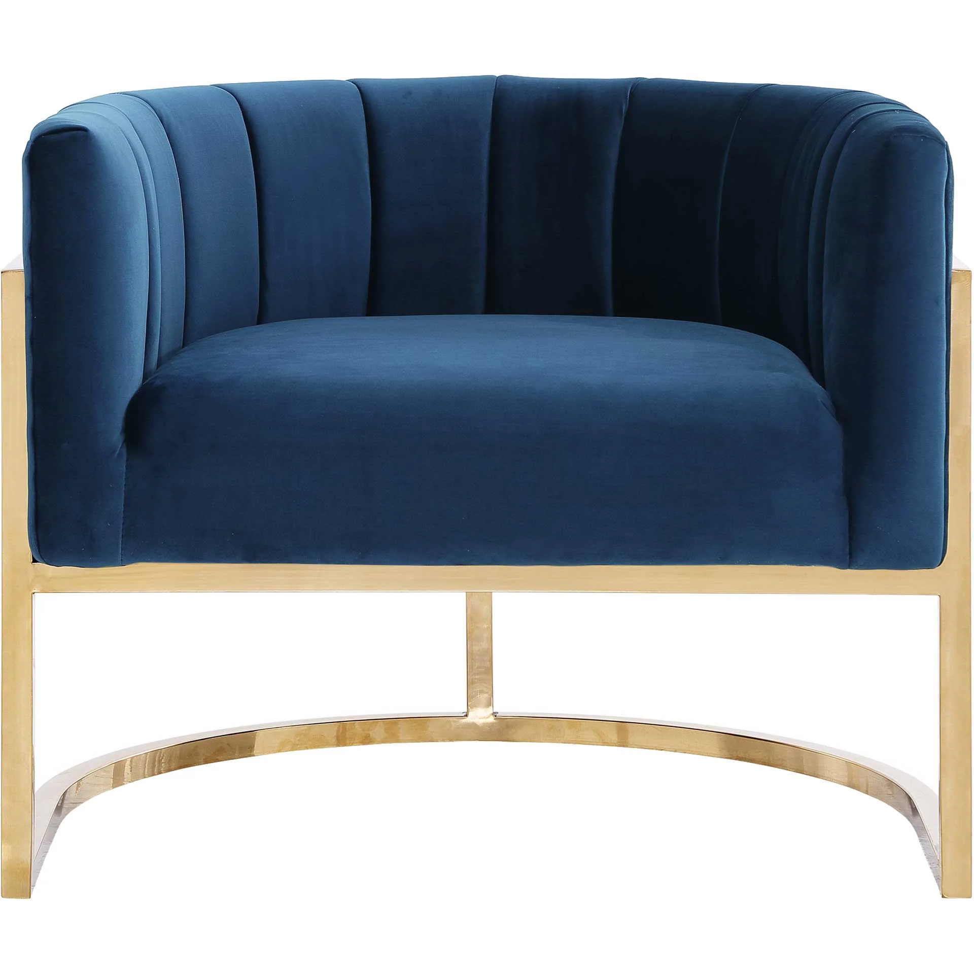 Maddison Chair Navy/Gold - Image 2