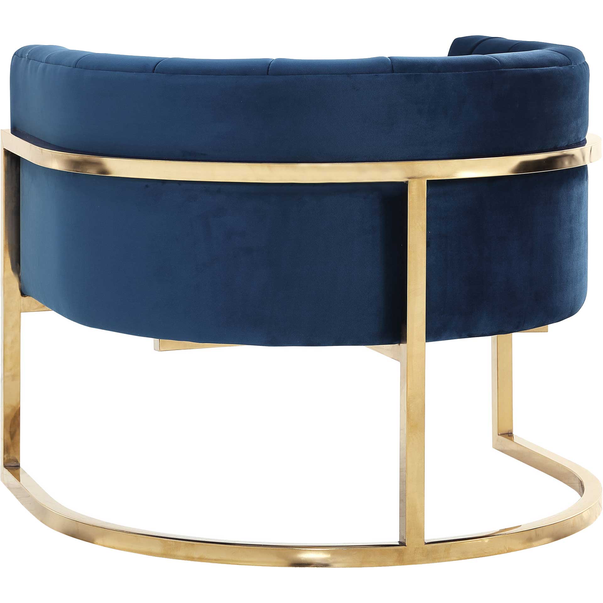 Maddison Chair Navy/Gold - Image 3