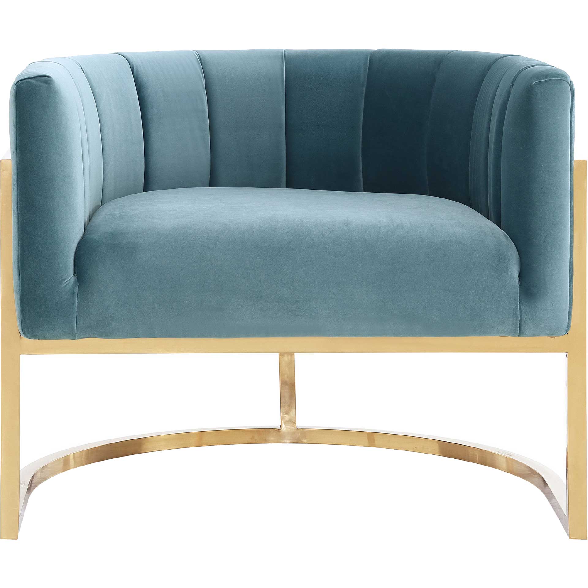 Maddison Chair Sea Blue/Gold - Image 2