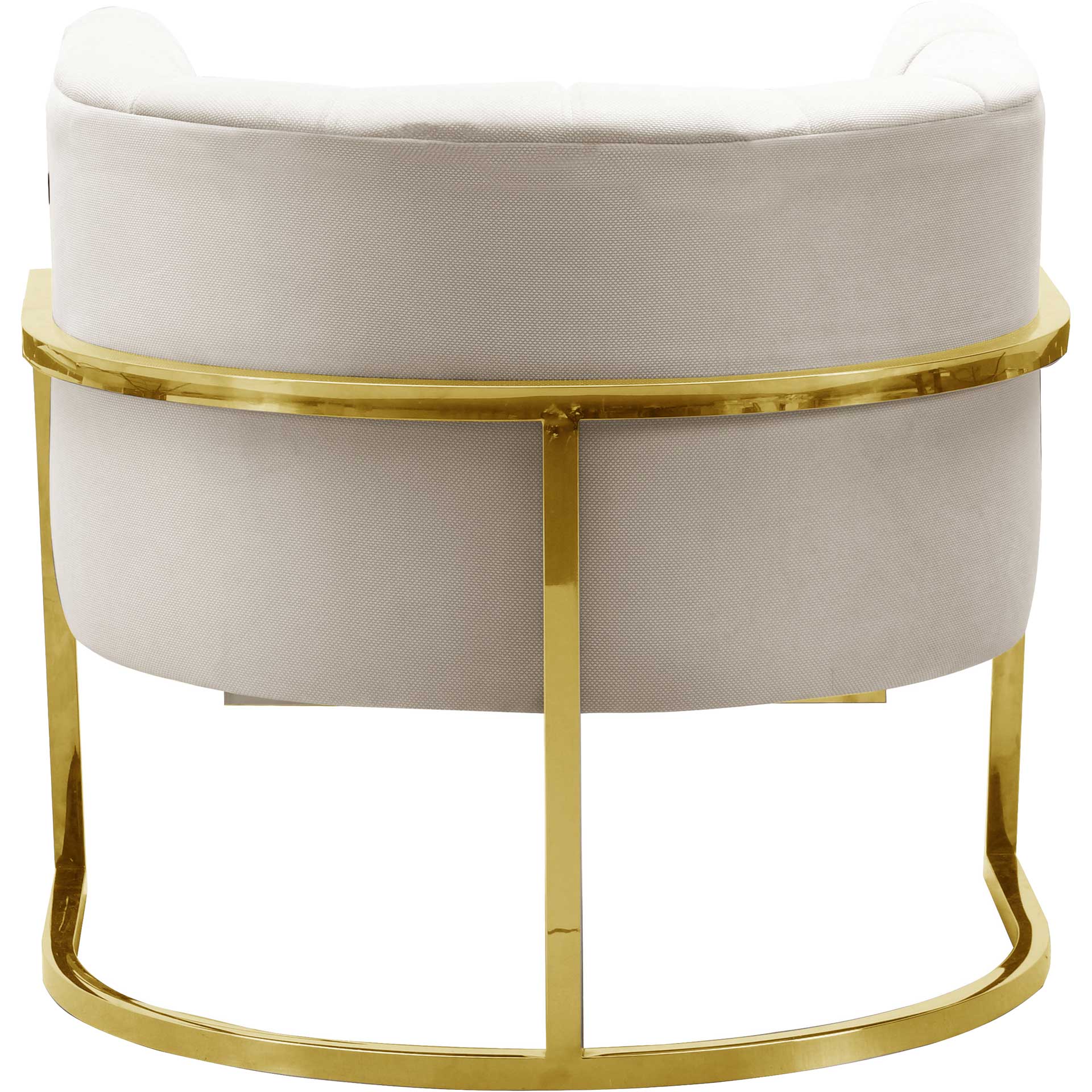 Maddison Spotted Chair Cream/Gold - Image 3