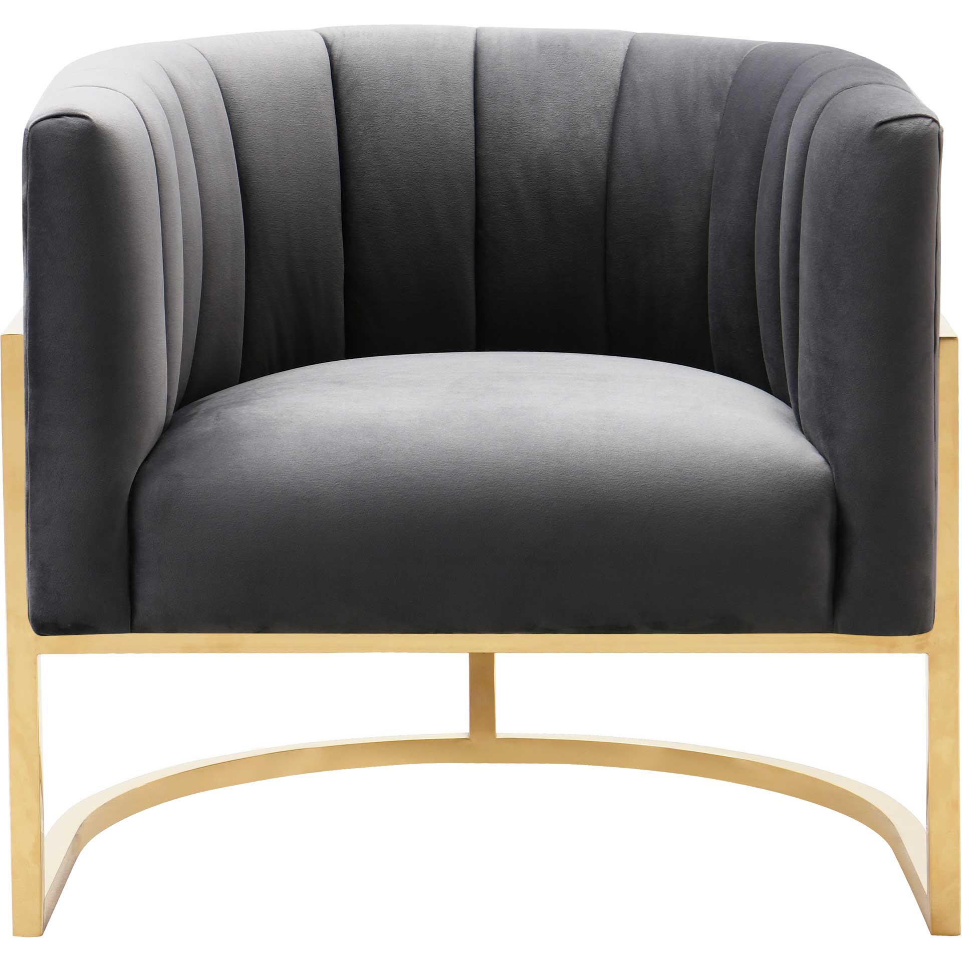 Maddison Velvet Chair Gray - Image 2