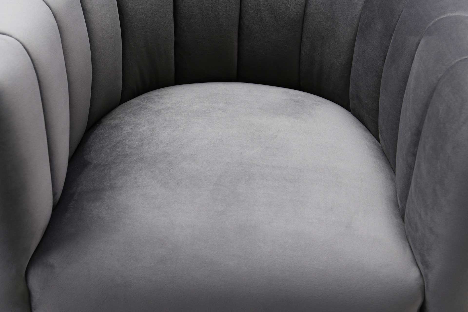 Maddison Velvet Chair Gray - Image 5