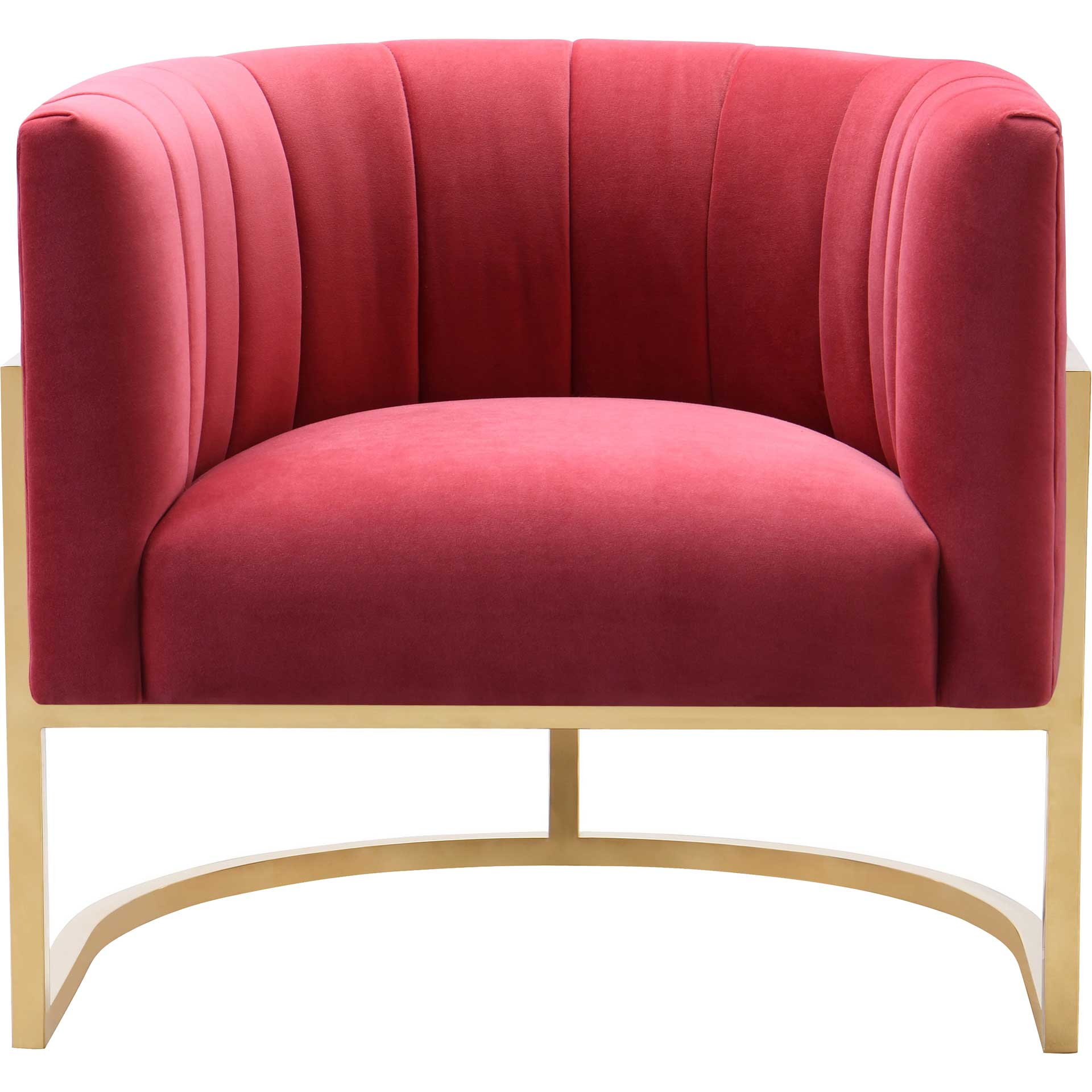 Maddison Velvet Chair Hot Pink - Image 2