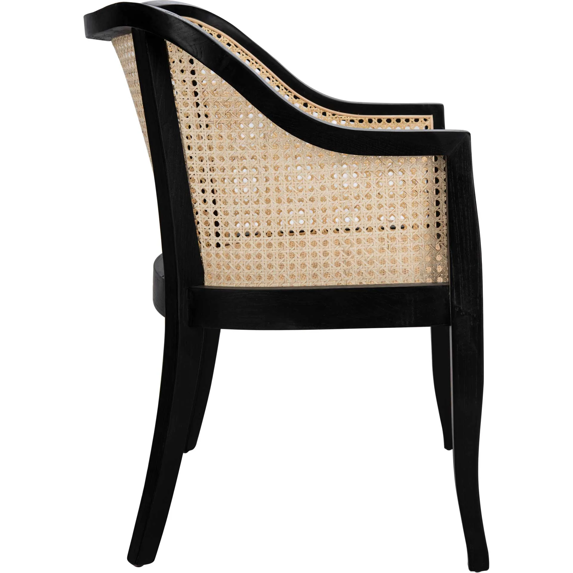 Maddox Dining Chair Black/Natural - Image 3
