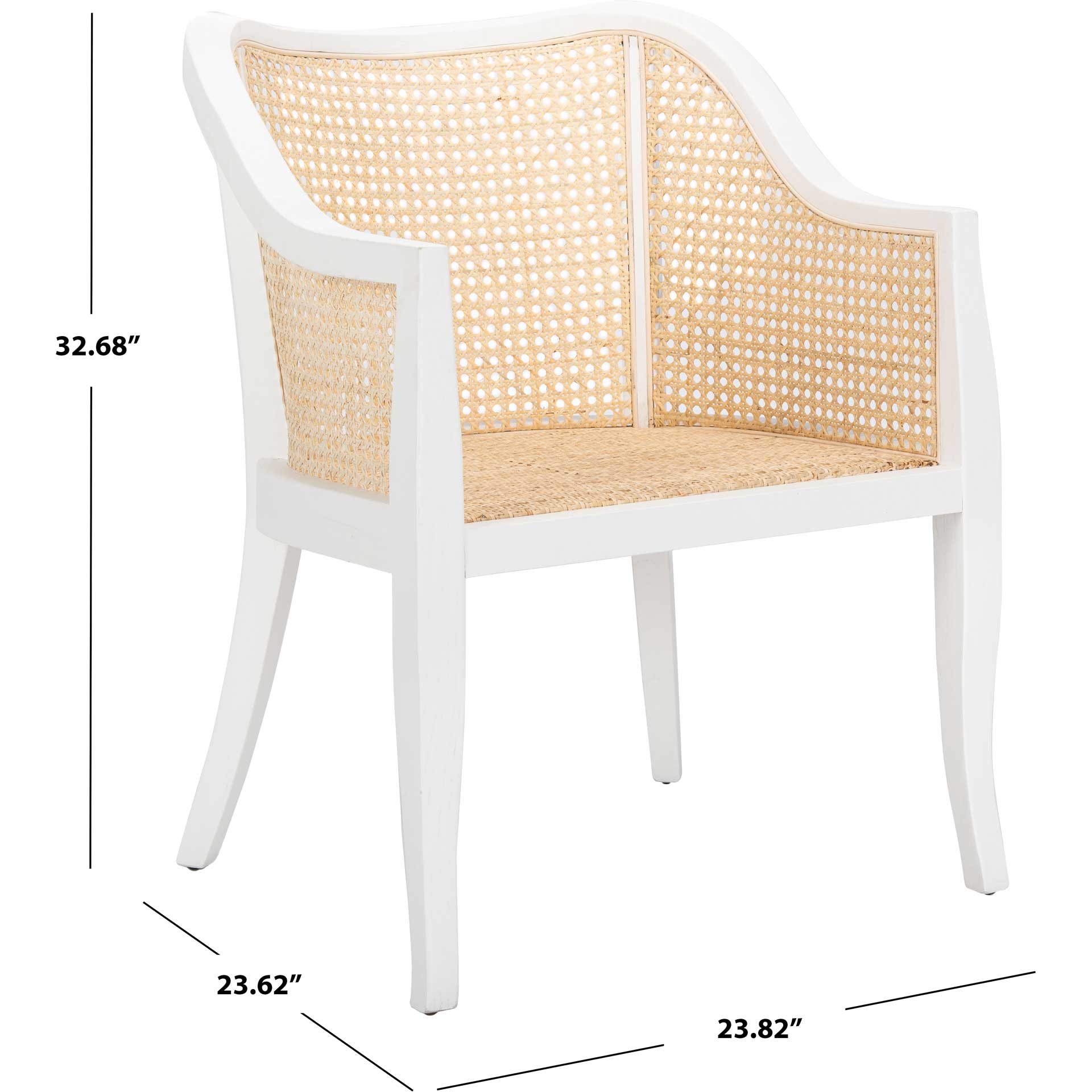 Maddox Dining Chair White/Natural - Image 9