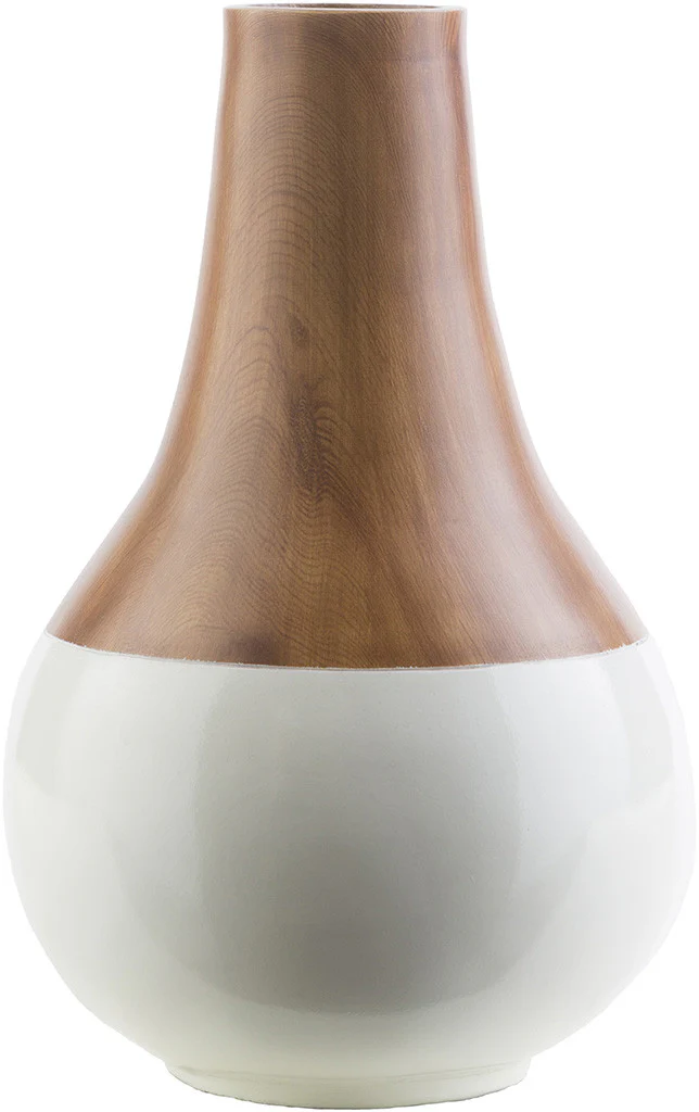 Maddox Resin Table Vase Ivory - Image 2