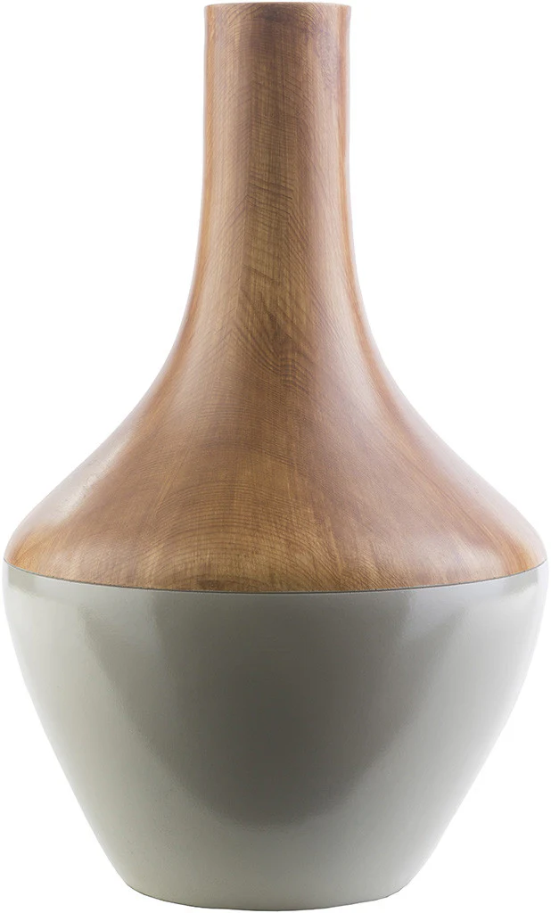 Maddox Resin Vase Light Gray - Image 2