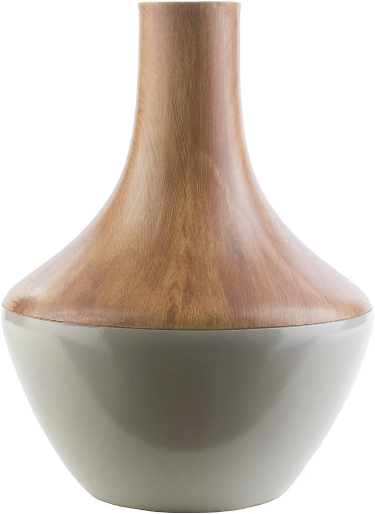 Maddox Resin Vase Light Gray - Image 3