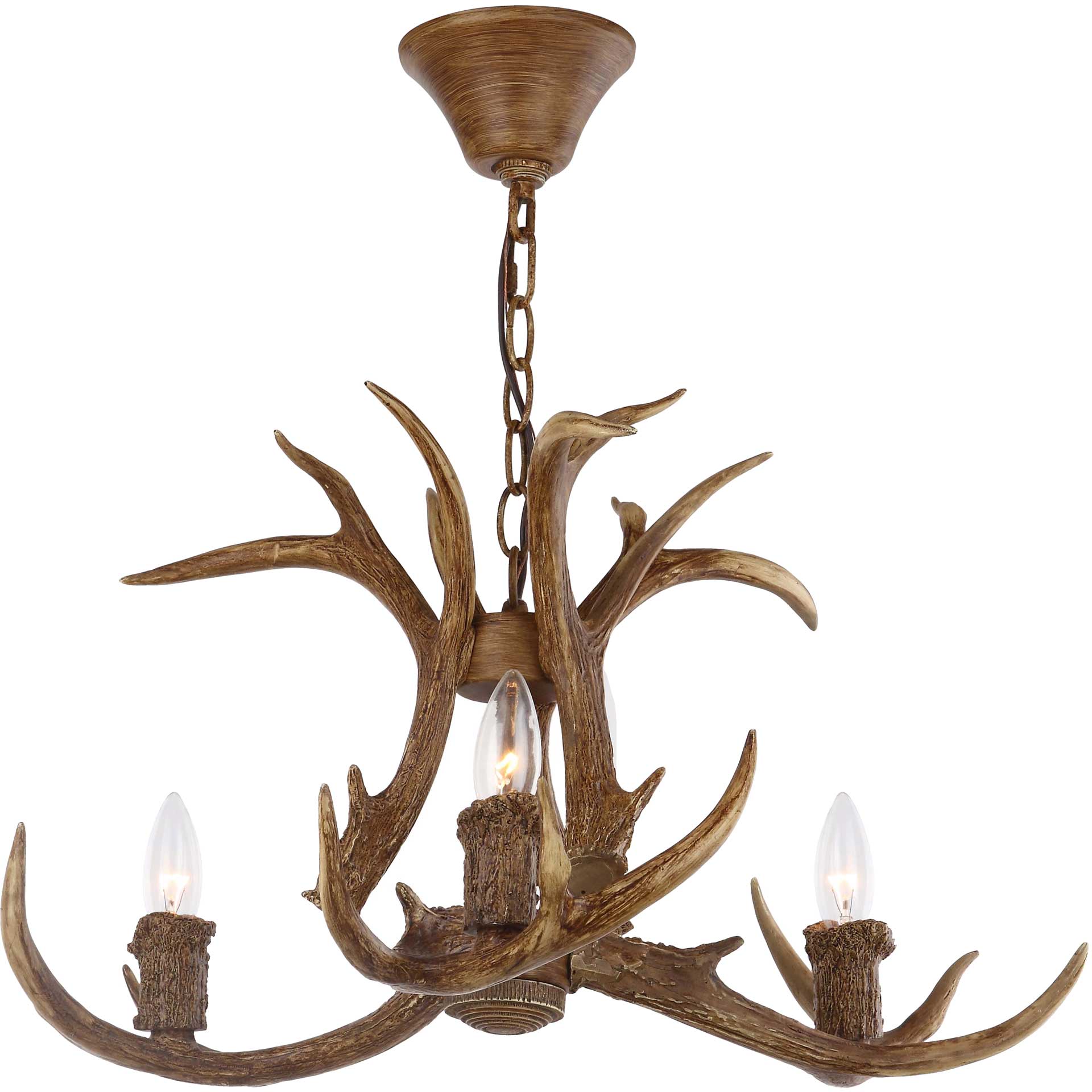 Madelynn Antler Chandelier Brown - Image 2
