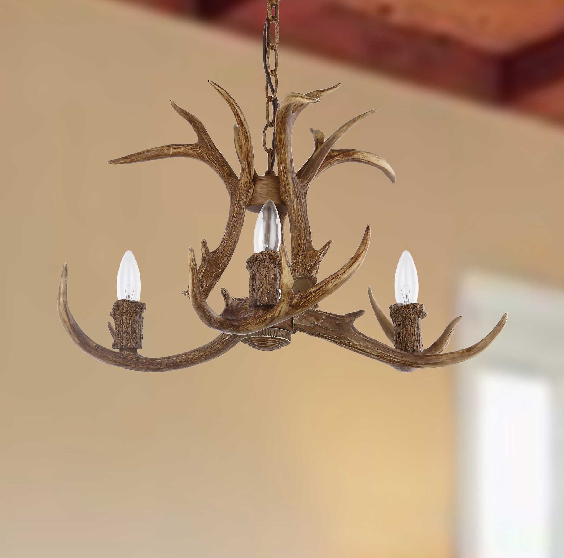 Madelynn Antler Chandelier Brown - Image 3