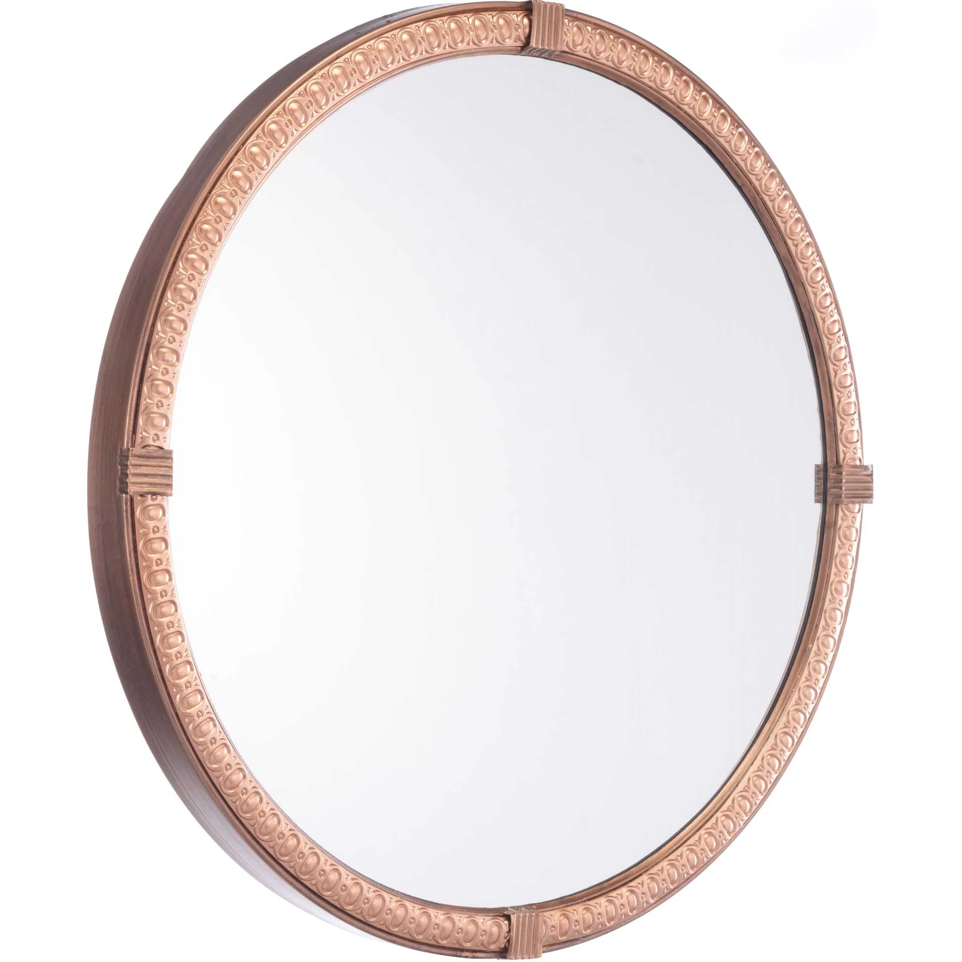 Madi Circle Mirror Brown - Image 2