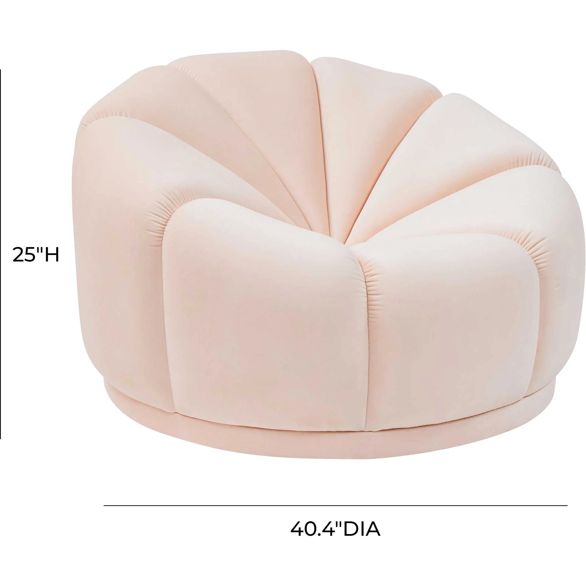Madilyn Lounge Chair Peach - Image 6