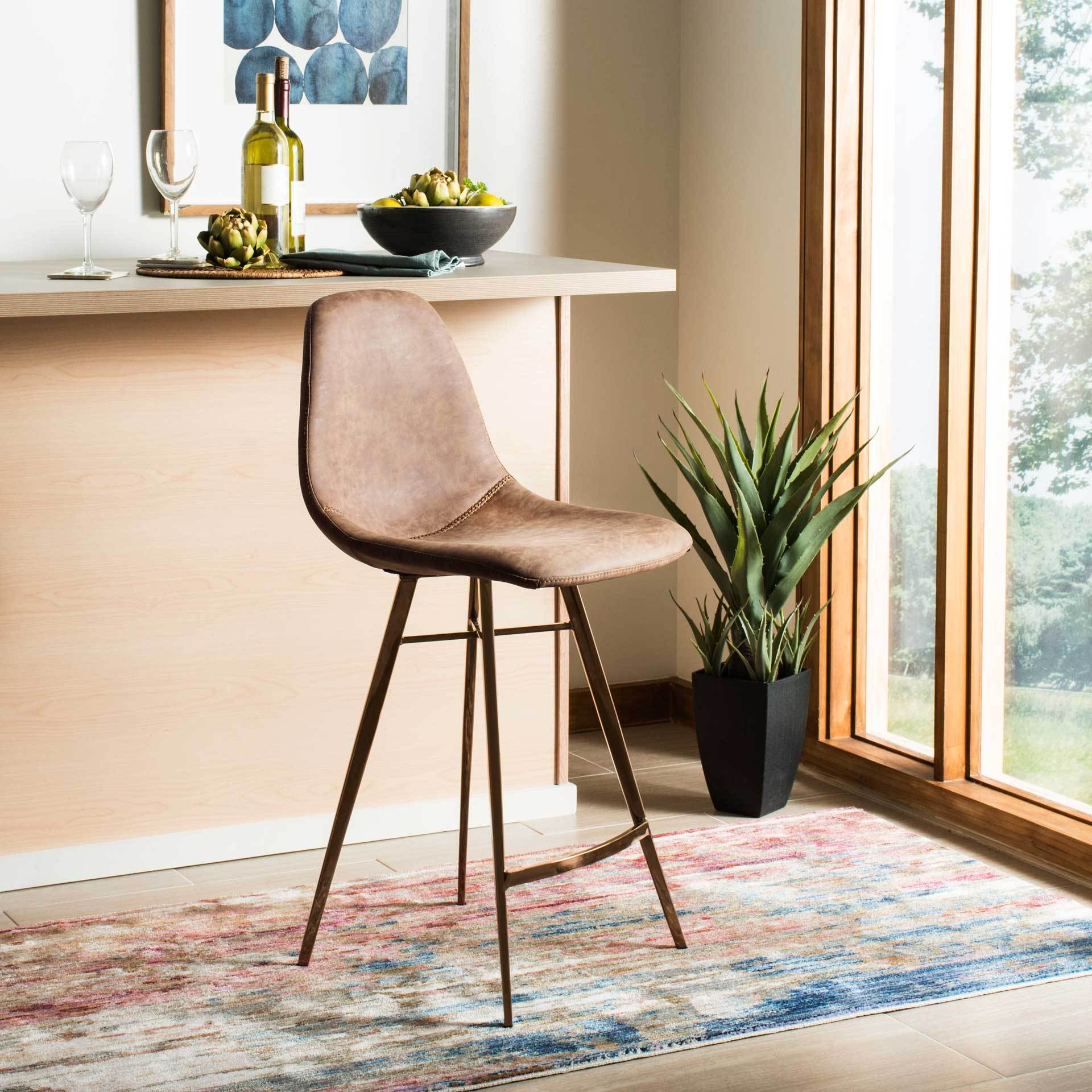 Madison Bar Stool Brown - Image 10
