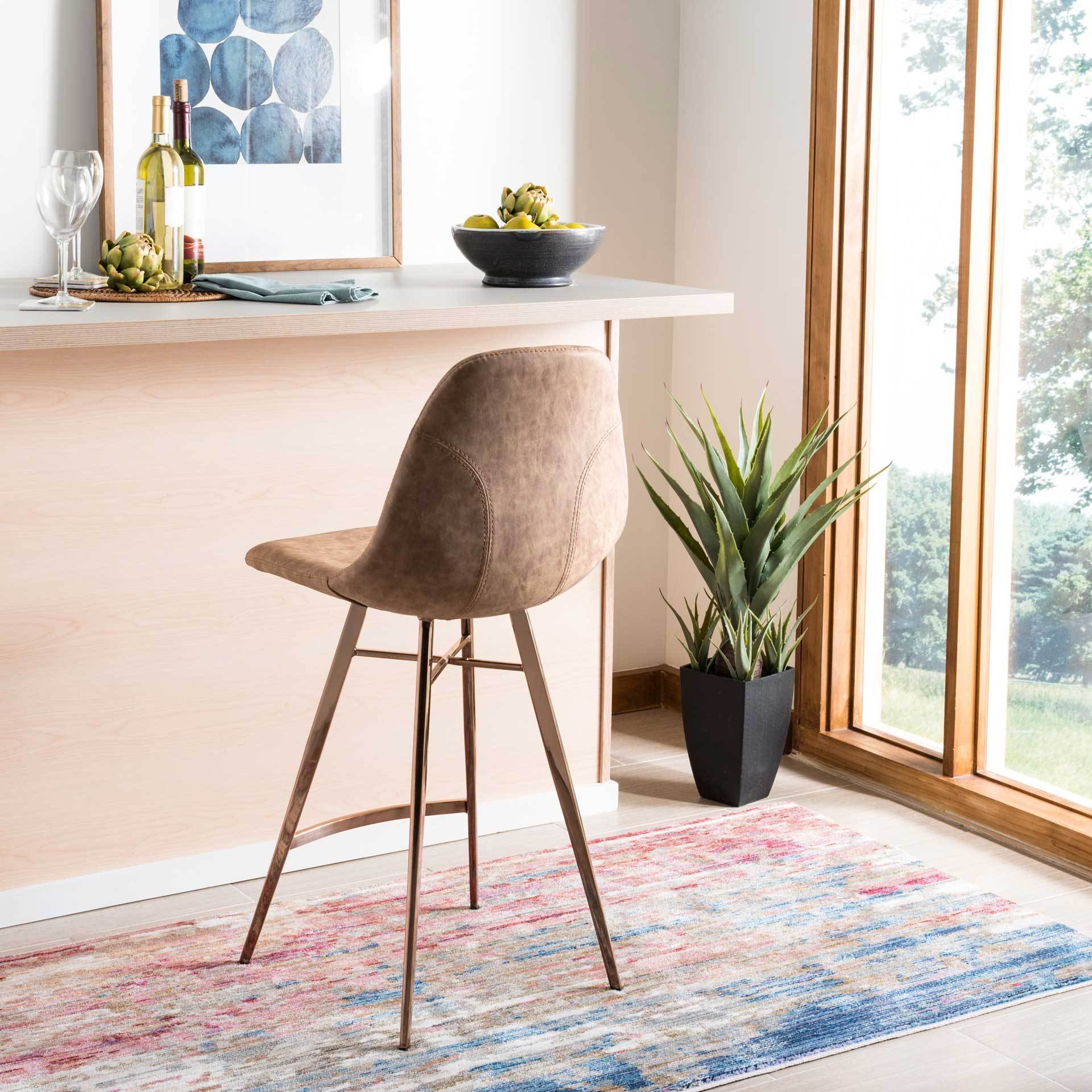Madison Bar Stool Brown - Image 11