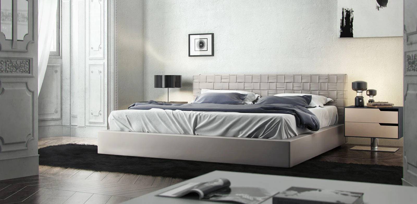 Madison Bed Pearl Gray - Image 4