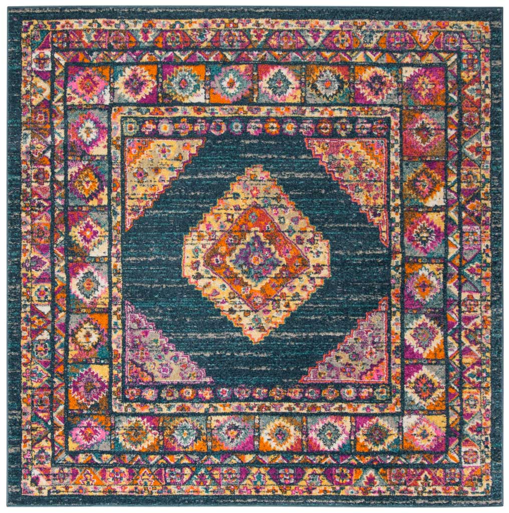 Madison Blue/Fuchsia Area Rug - Image 2