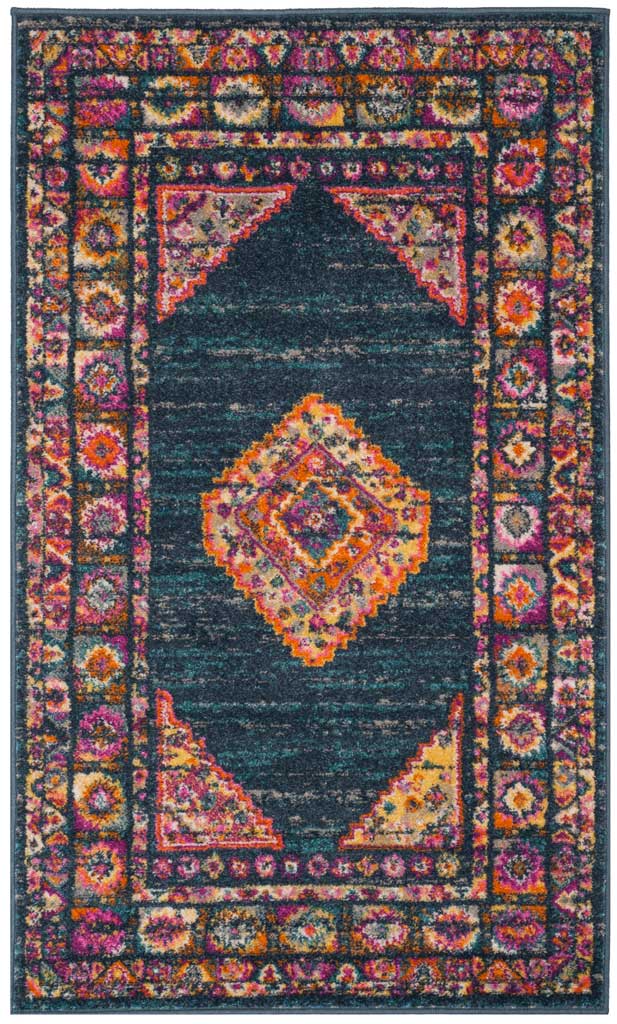 Madison Blue/Fuchsia Area Rug - Image 3