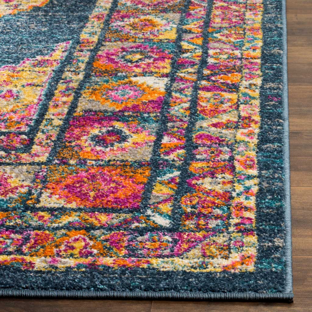 Madison Blue/Fuchsia Area Rug - Image 4