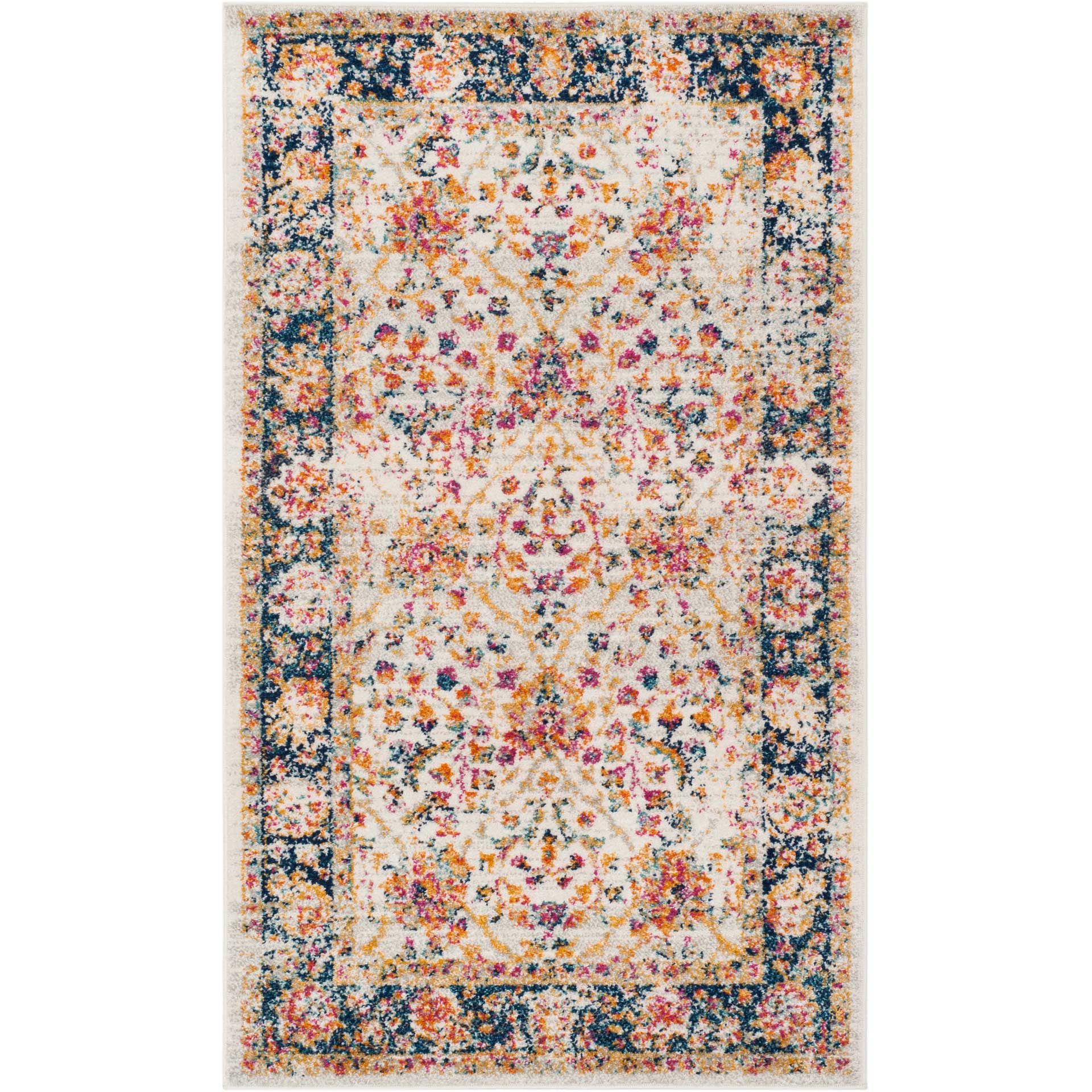 Madison Cream/Navy Area Rug - Image 4