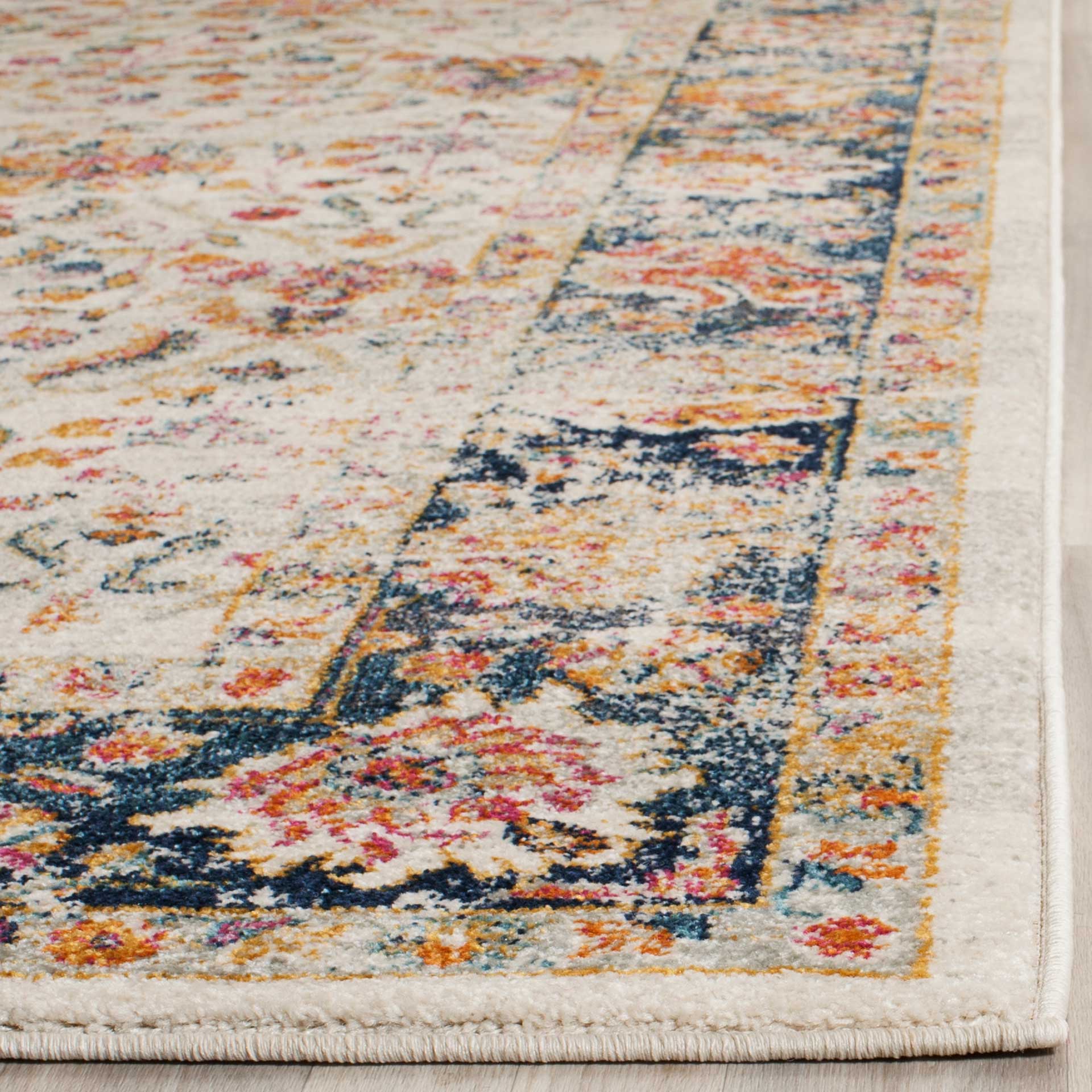 Madison Cream/Navy Area Rug - Image 5