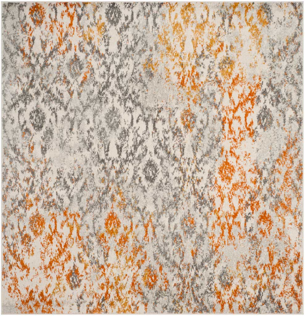 Madison Cream/Orange Area Rug - Image 2