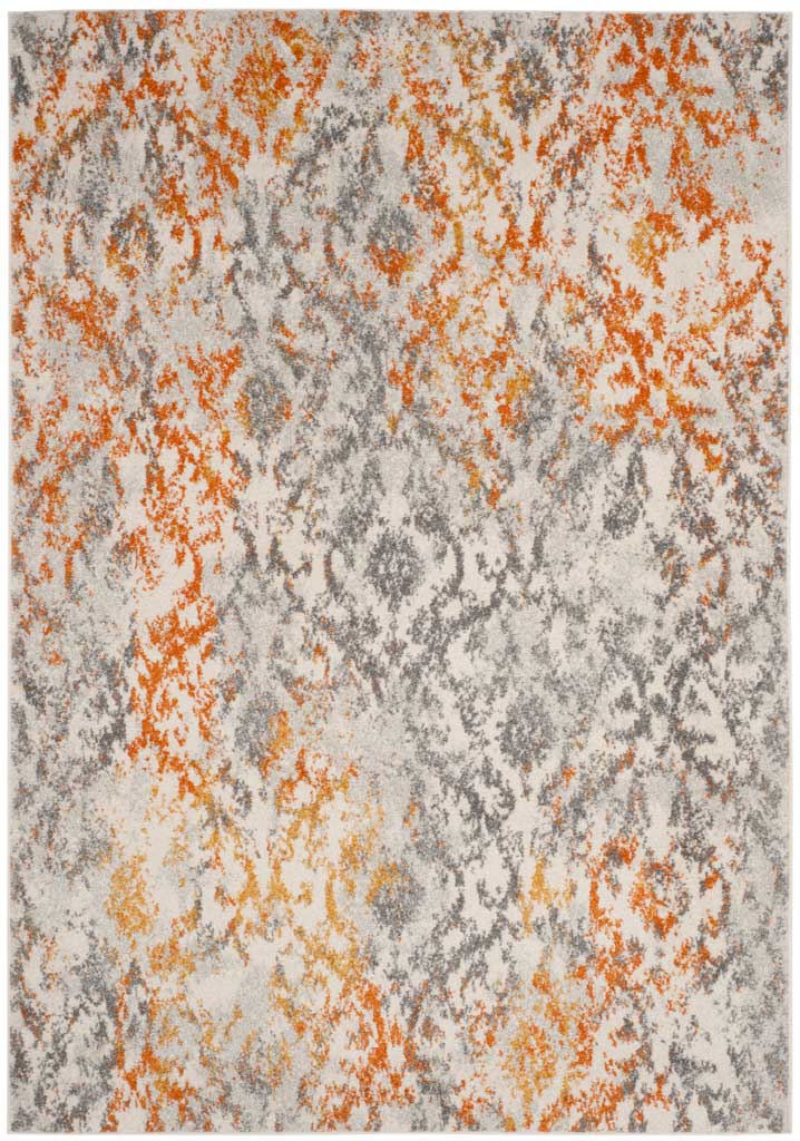 Madison Cream/Orange Area Rug - Image 3