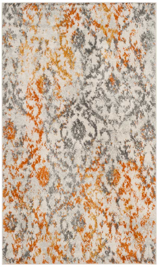 Madison Cream/Orange Area Rug - Image 4