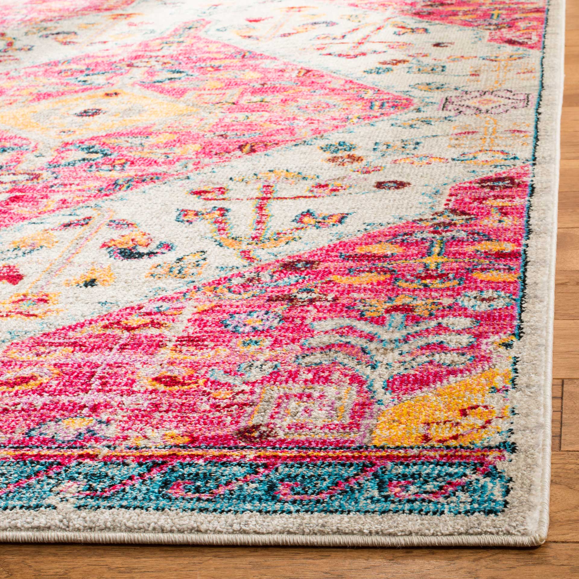 Madison Cream/Pink Area Rug - Image 2