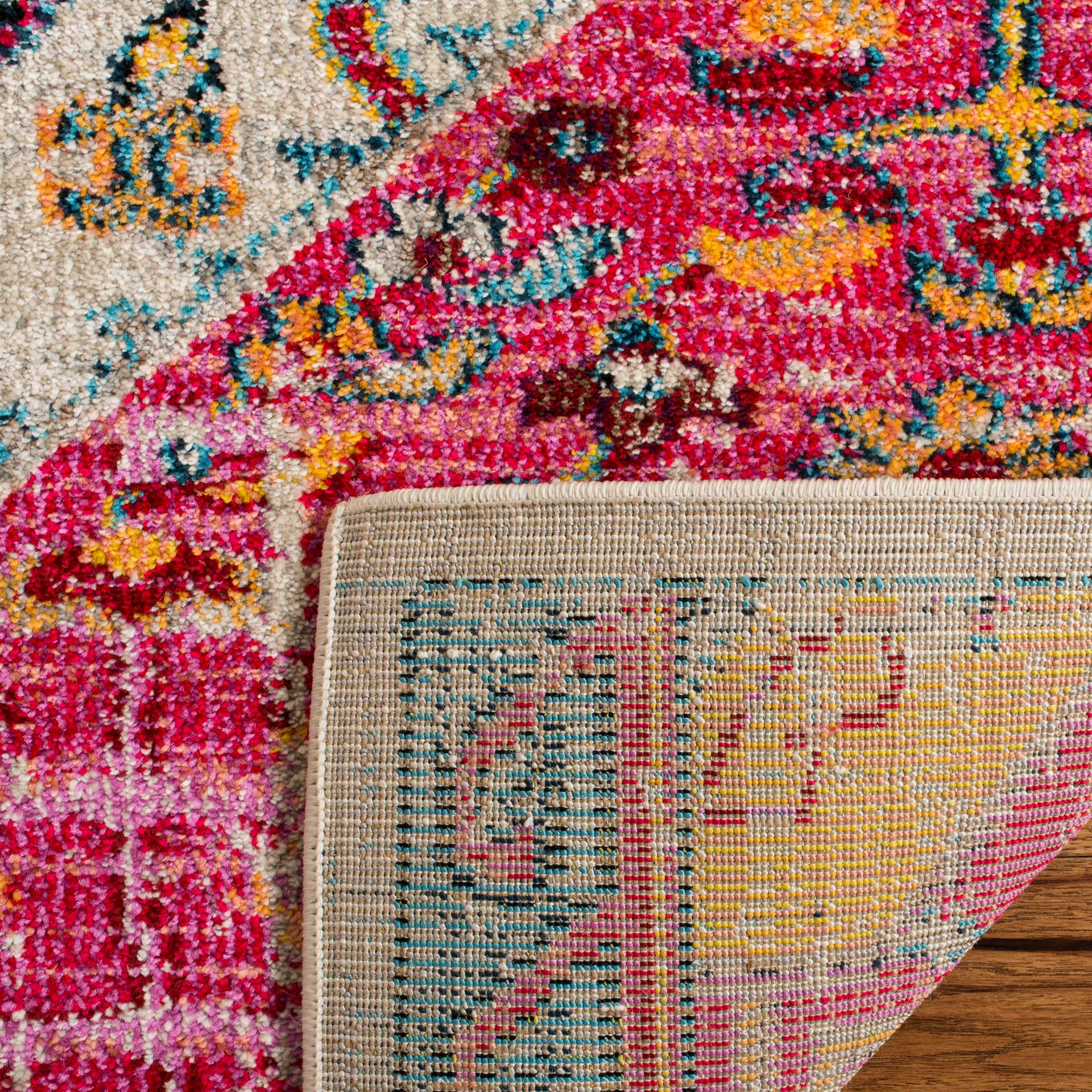 Madison Cream/Pink Area Rug - Image 3