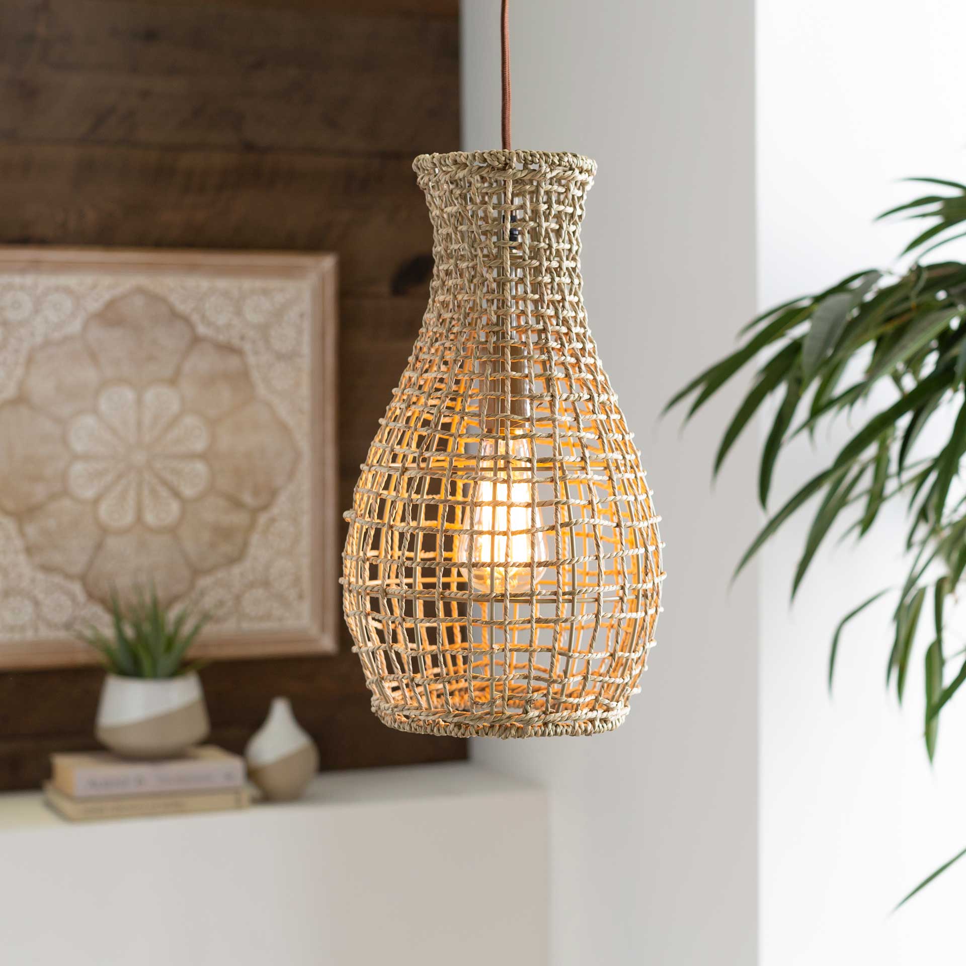 Madison Curved Ceiling Lamp Natural - Image 3