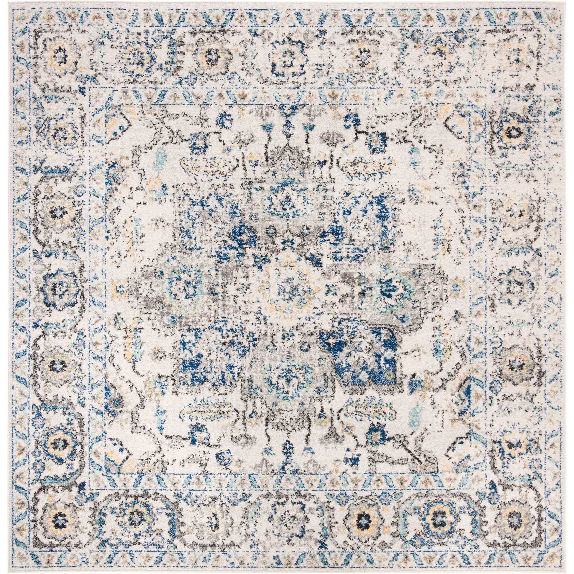 Madison Distressed Gray/Ivory Area Rug - Image 2