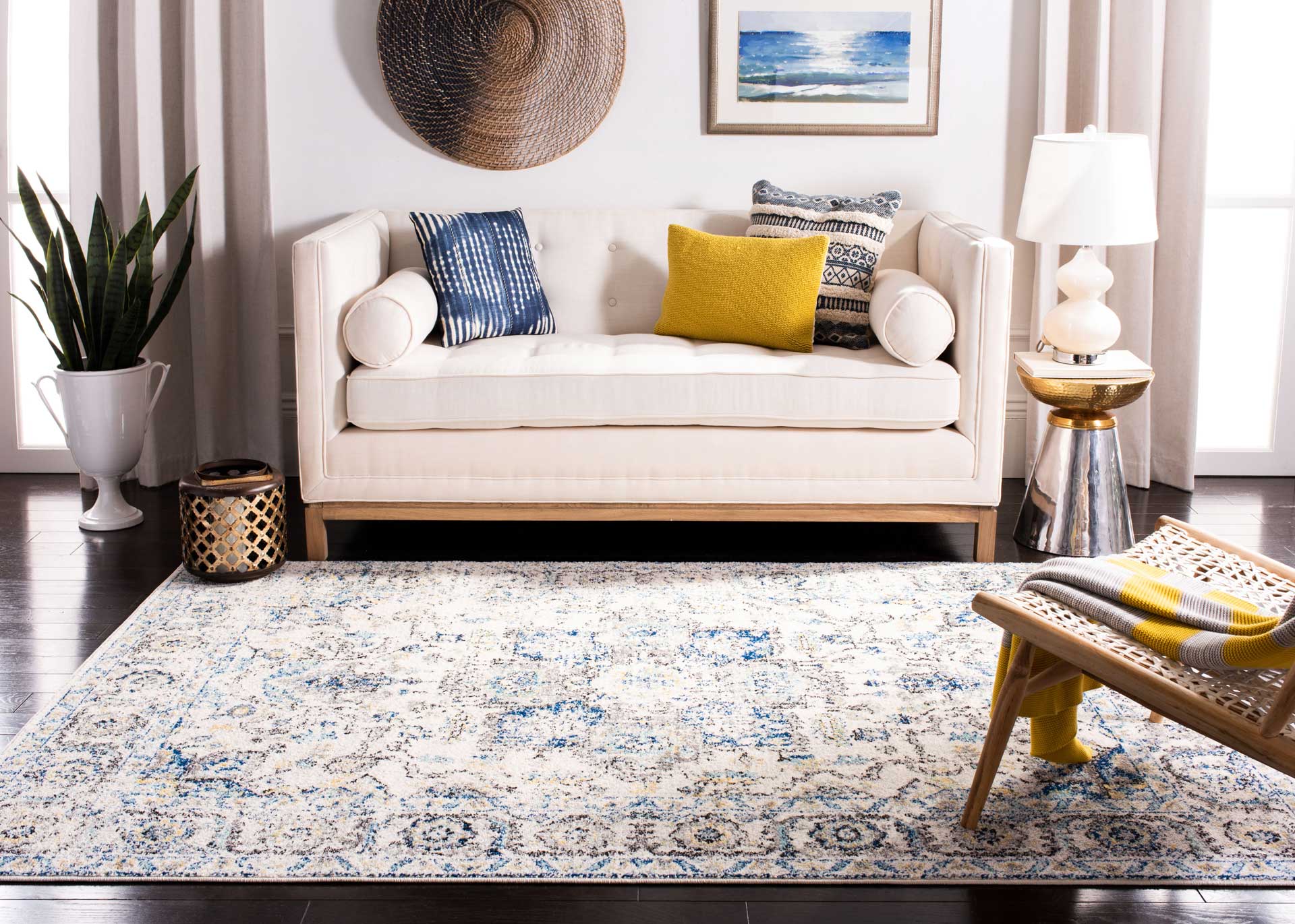 Madison Distressed Gray/Ivory Area Rug - Image 9