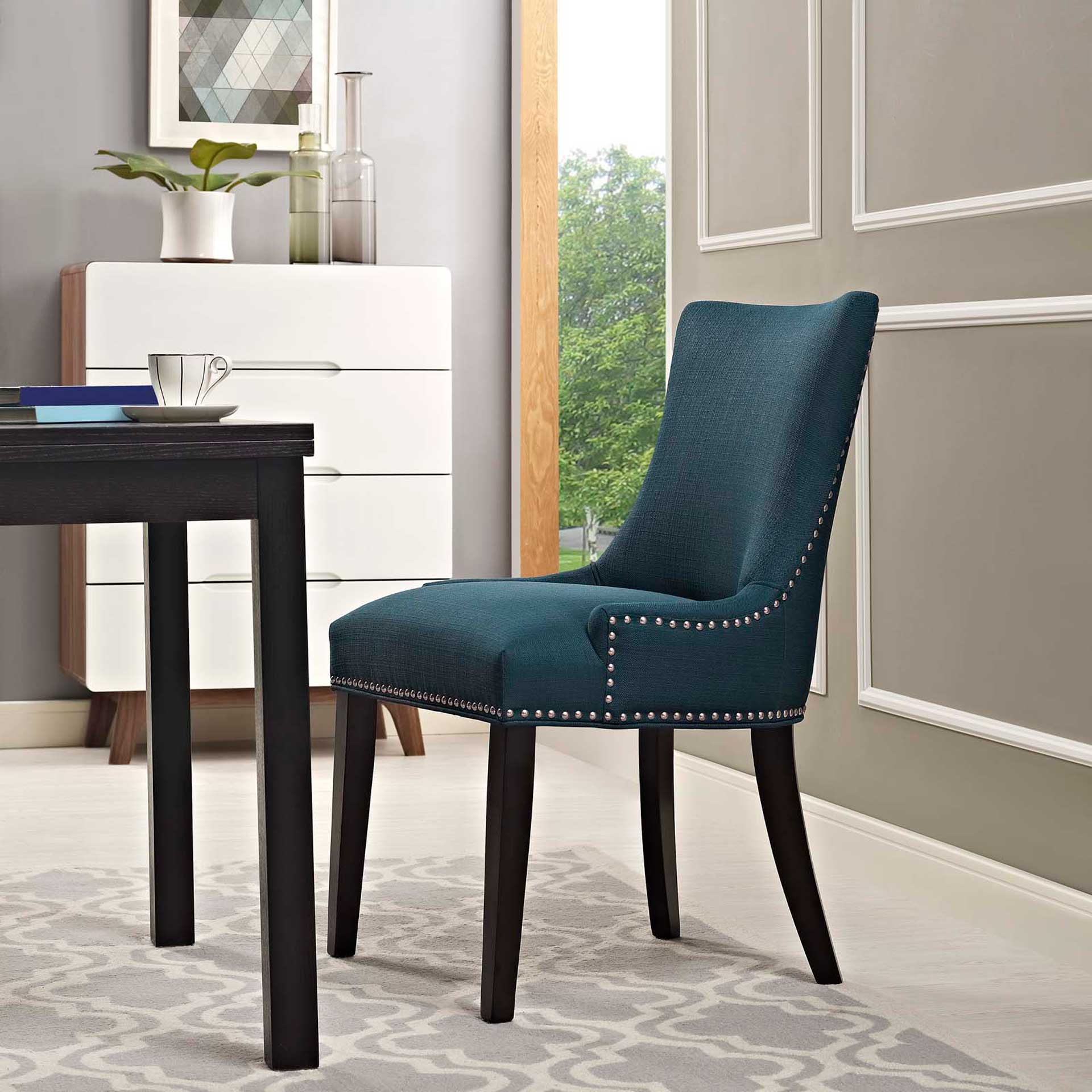 Madison Fabric Dining Chair Azure - Image 4