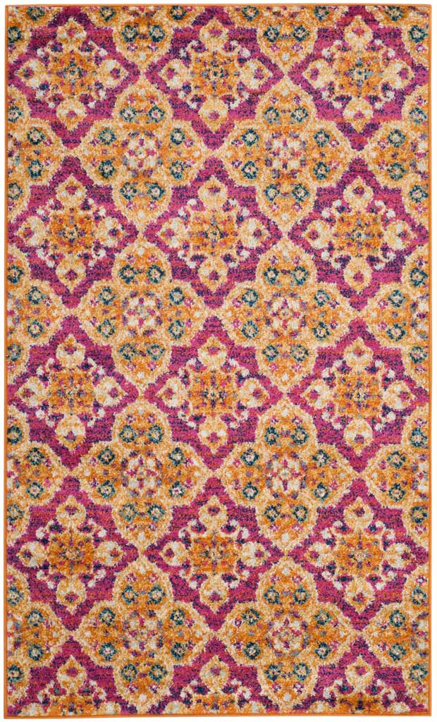 Madison Fuchsia/Gold Area Rug - Image 3