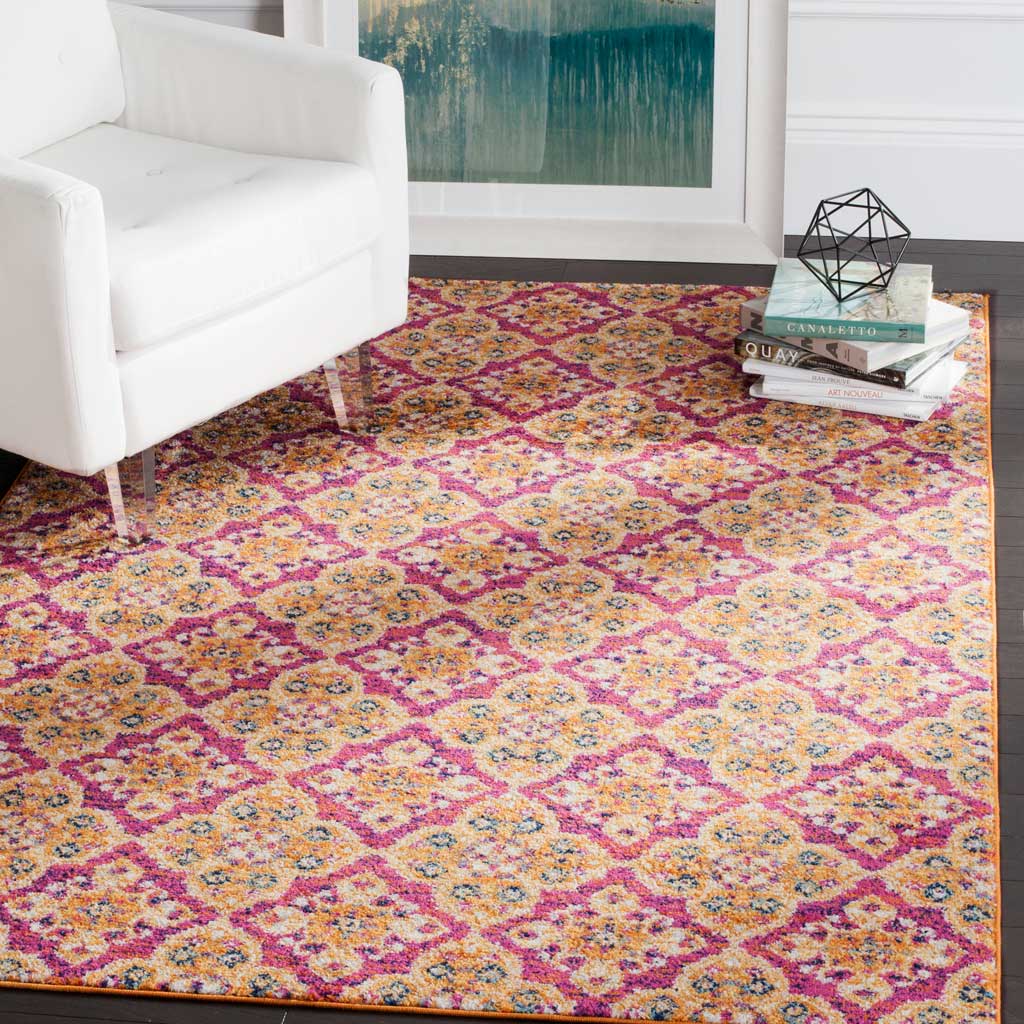Madison Fuchsia/Gold Area Rug - Image 6