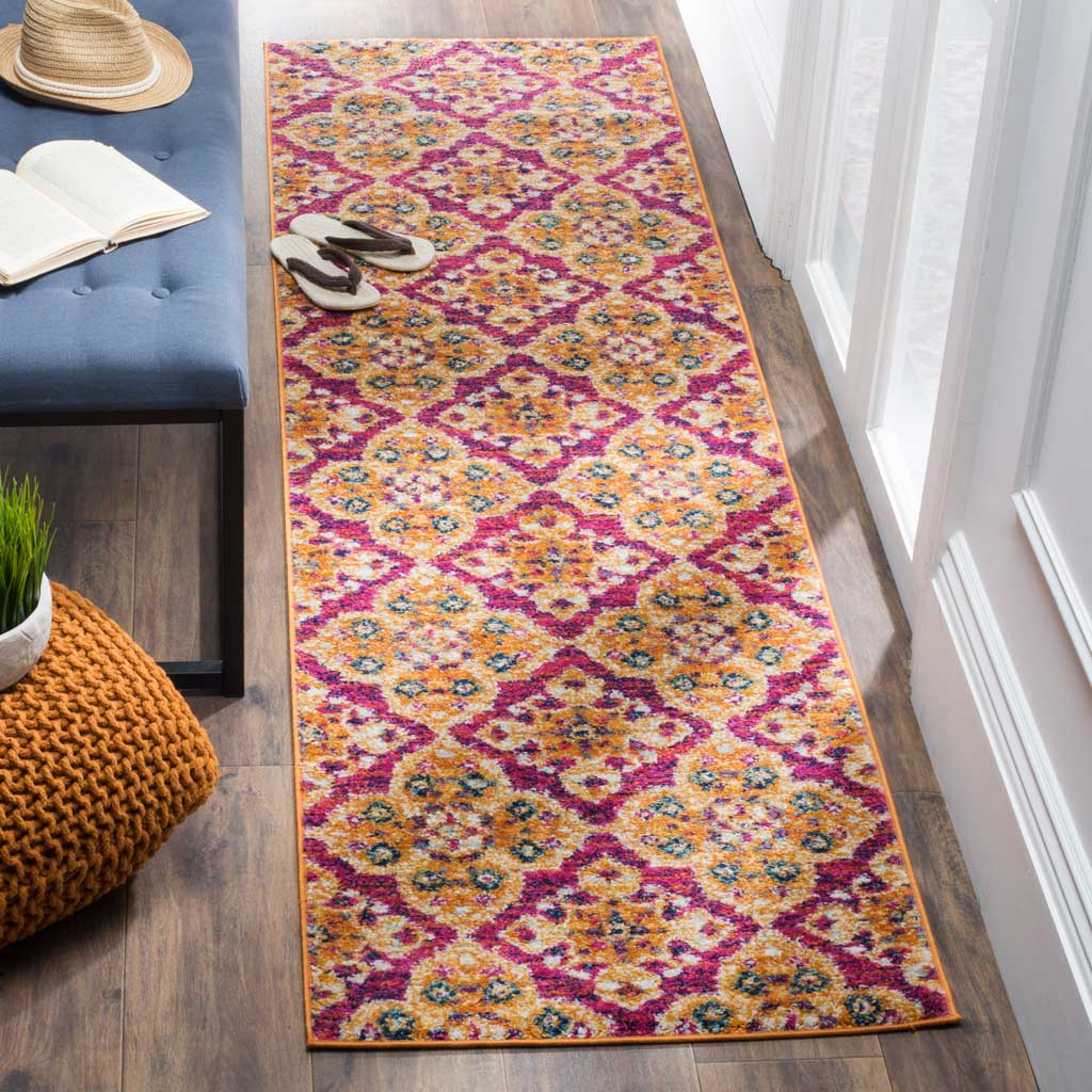 Madison Fuchsia/Gold Runner Rug - Image 2