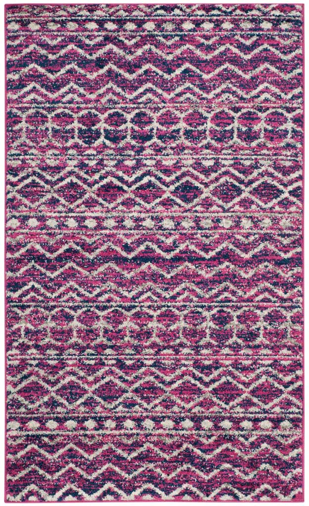 Madison Fuchsia/Navy Area Rug - Image 3