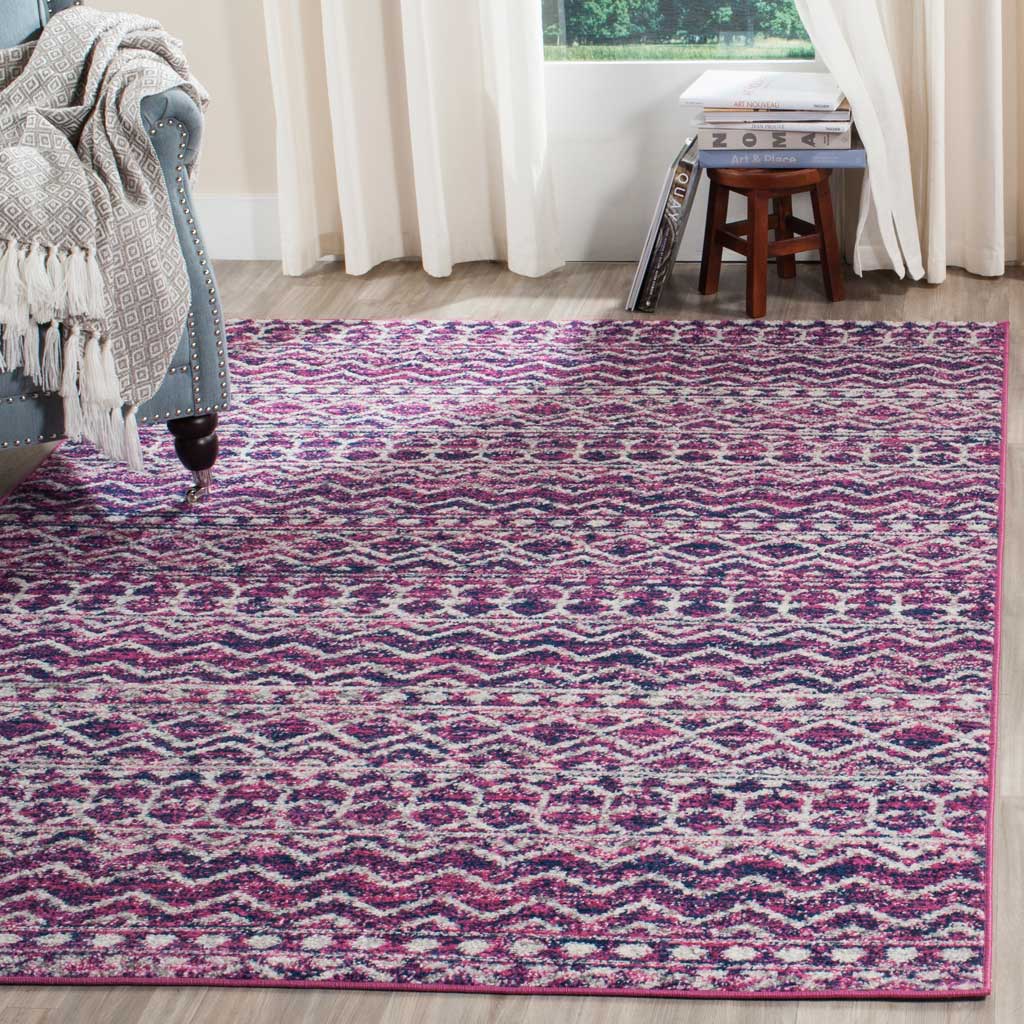 Madison Fuchsia/Navy Area Rug - Image 6