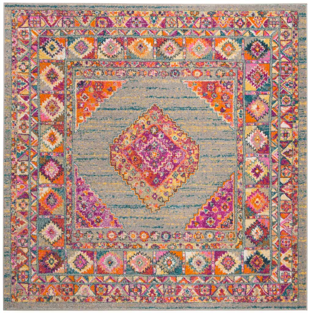 Madison Light Gray/Fuchsia Area Rug - Image 2